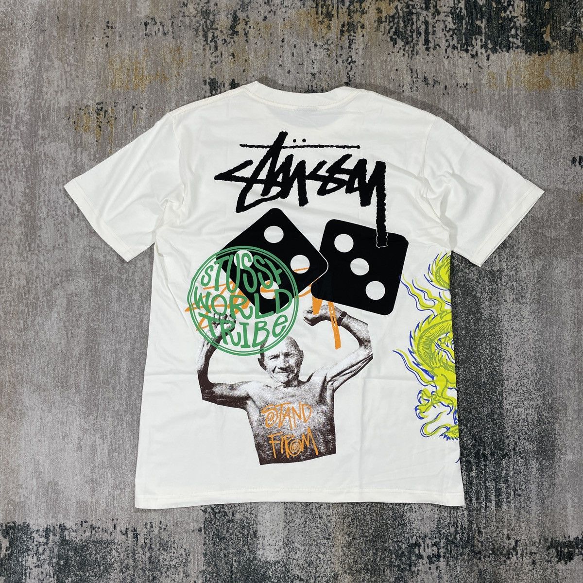 image of Stussy Strike Pig Dyed Tee Medium in Natural, Men's