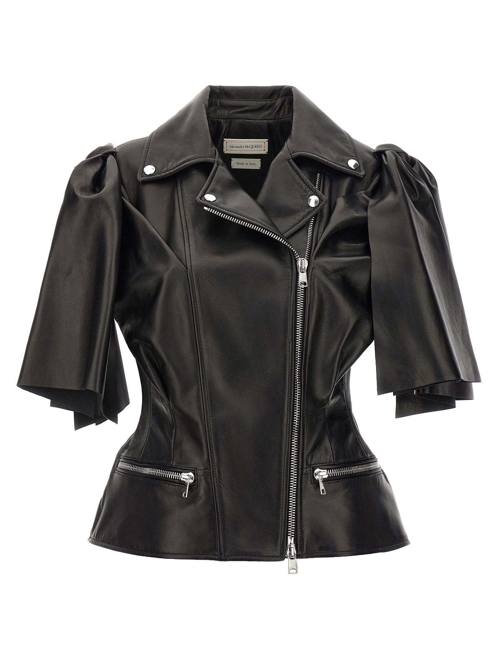 Alexander McQueen 'Bow Knot' Biker Vest Size XS / US 0-2 / IT 36-38 - 1 Thumbnail