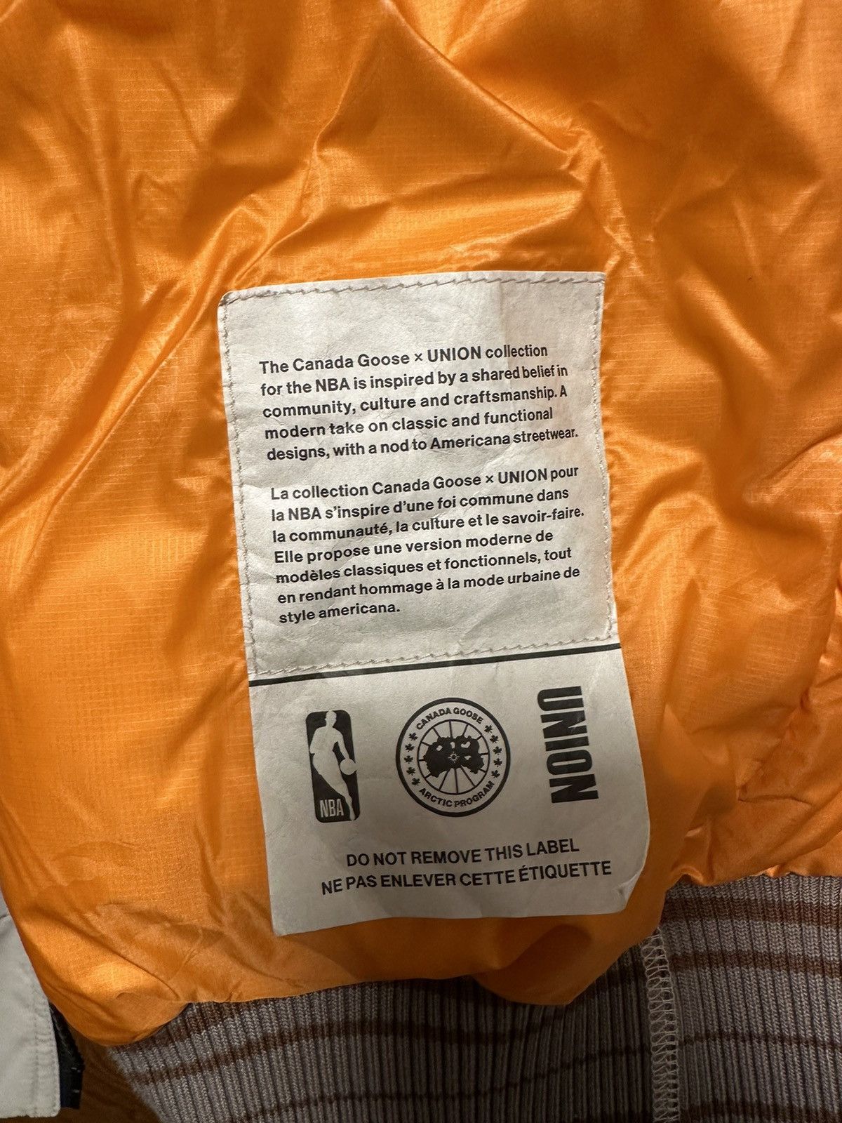 Canada Goose × NBA × Union LA Canada Goose x Union x NBA Reversible Bomber Jacket Size US XXL / EU 58 / 5 - 12 Thumbnail