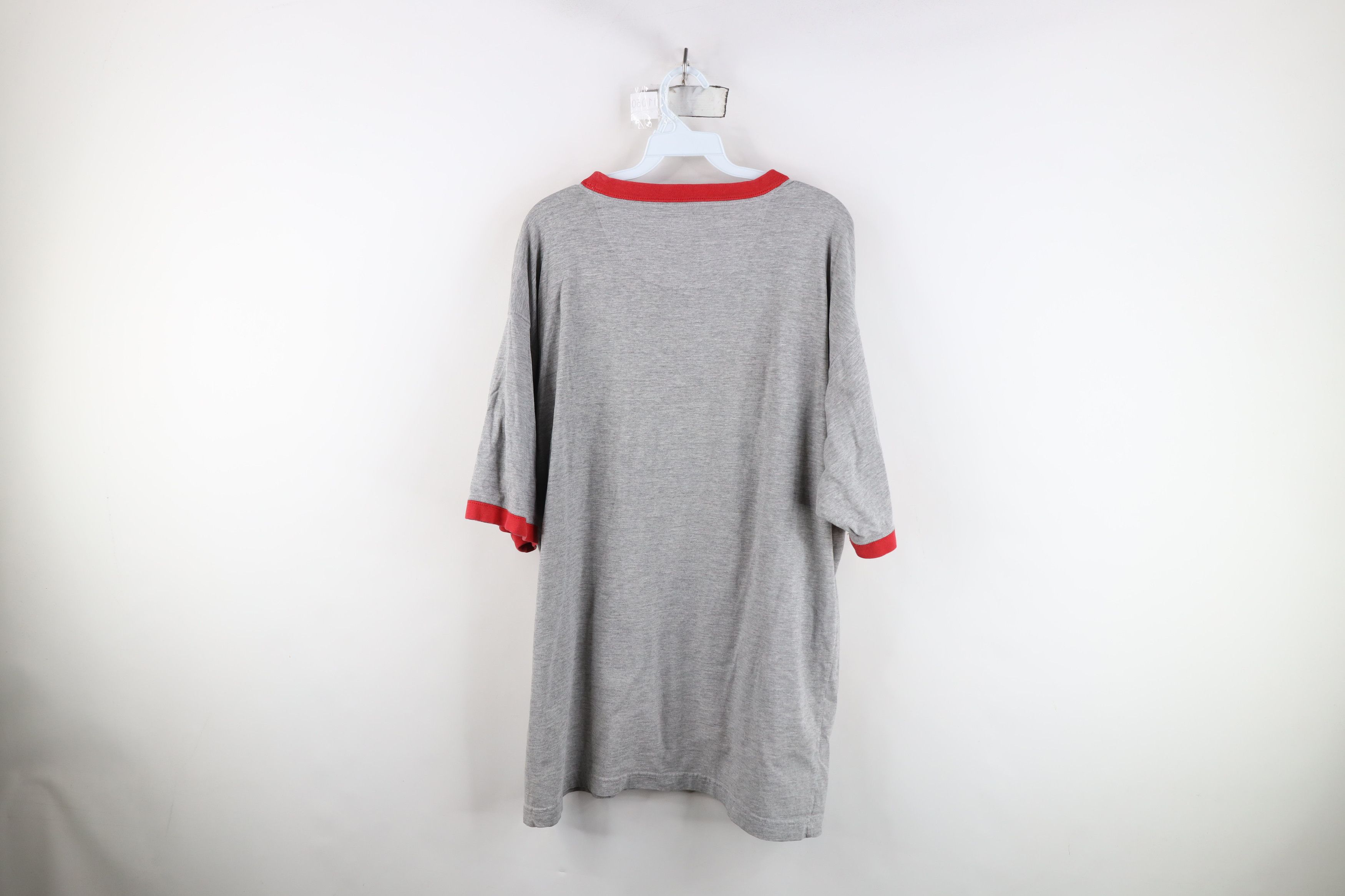 Vintage Vintage 90s Y2K Ohio State University Ringer T-Shirt Gray Size US XL / EU 56 / 4 - 12 Thumbnail
