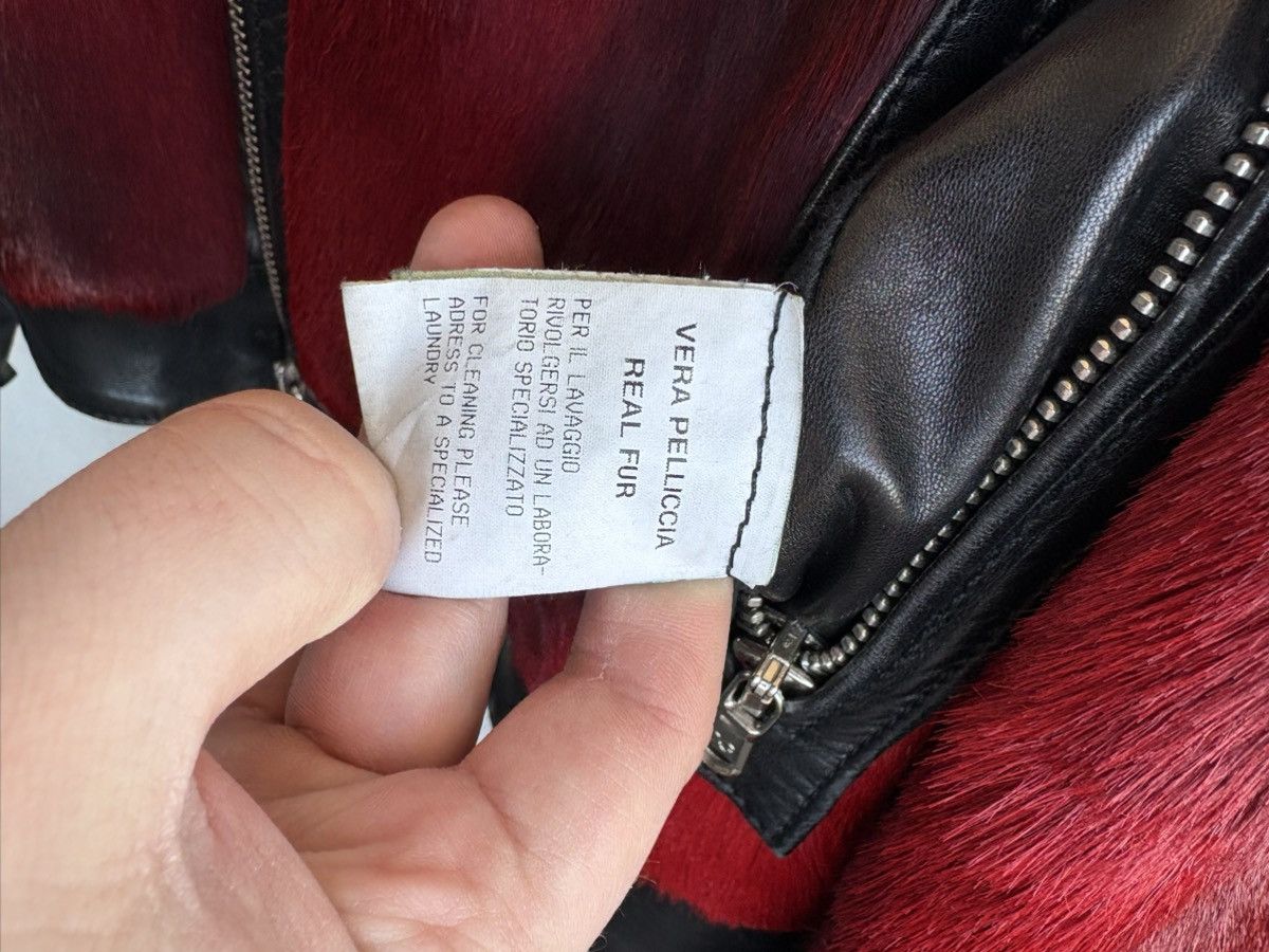 Dolce & Gabbana Dolce&gabbana fw 2001 runway fur and leather biker jacket Size US XL / EU 56 / 4 - 16 Thumbnail