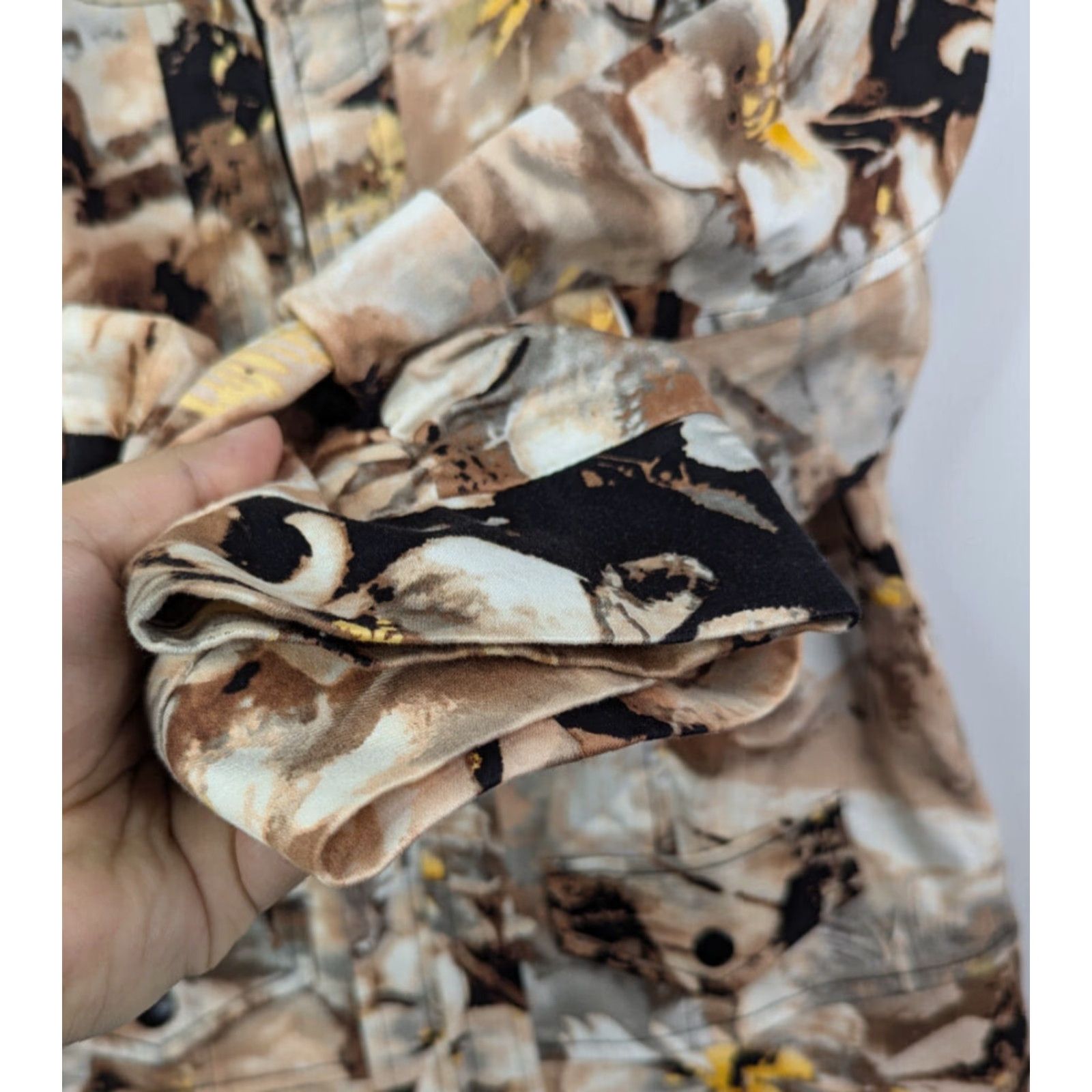 Coldwater Creek VINTAGE Coldwater Creek Camouflage Jacket Brown Black Zip Size 6 Women Size M / US 6-8 / IT 42-44 - 4 Thumbnail