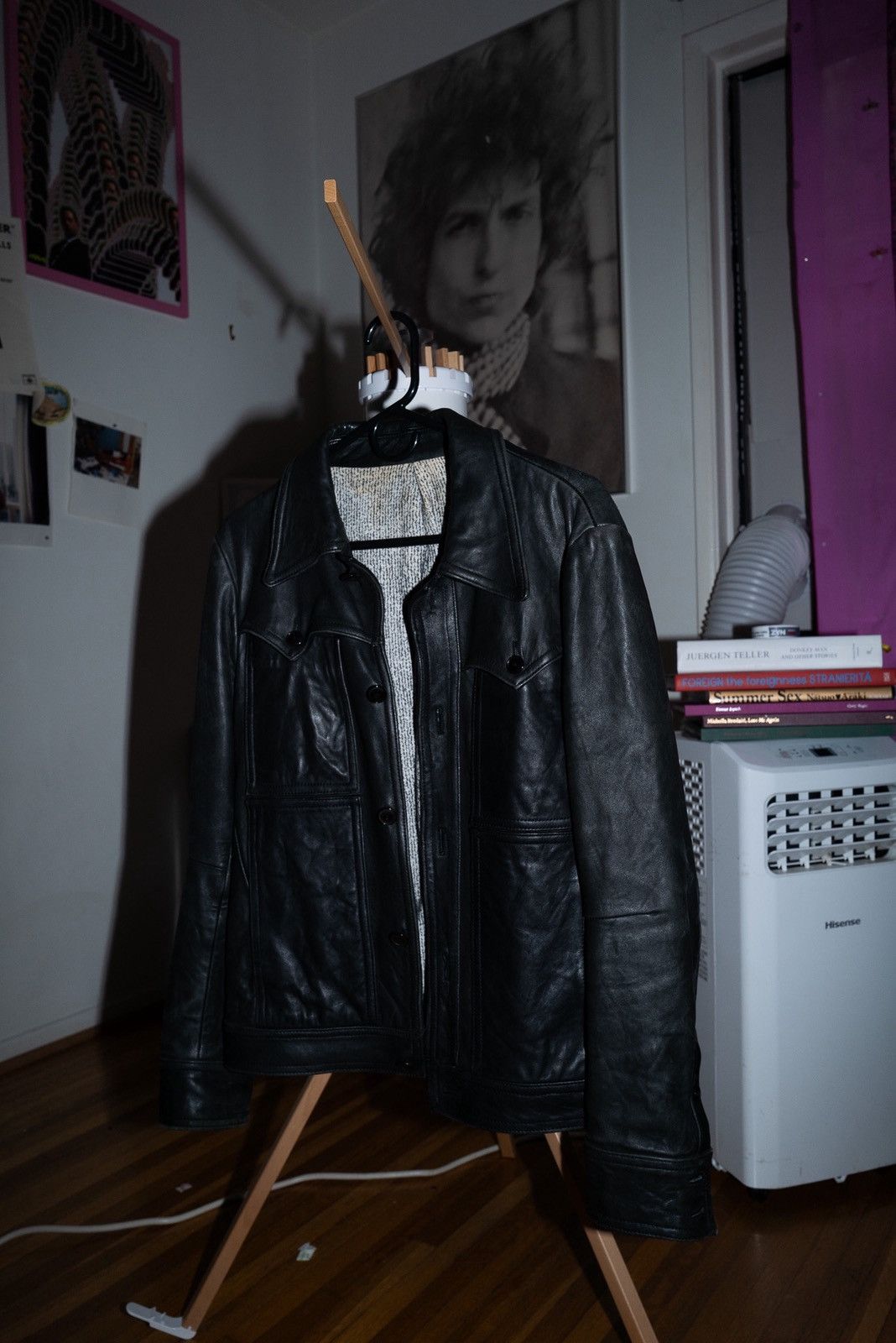 Number (N)ine (N)umber Nine AW07 "Love, God, Murder" Leather Chore Jacket Size US S / EU 44-46 / 1 - 2 Thumbnail