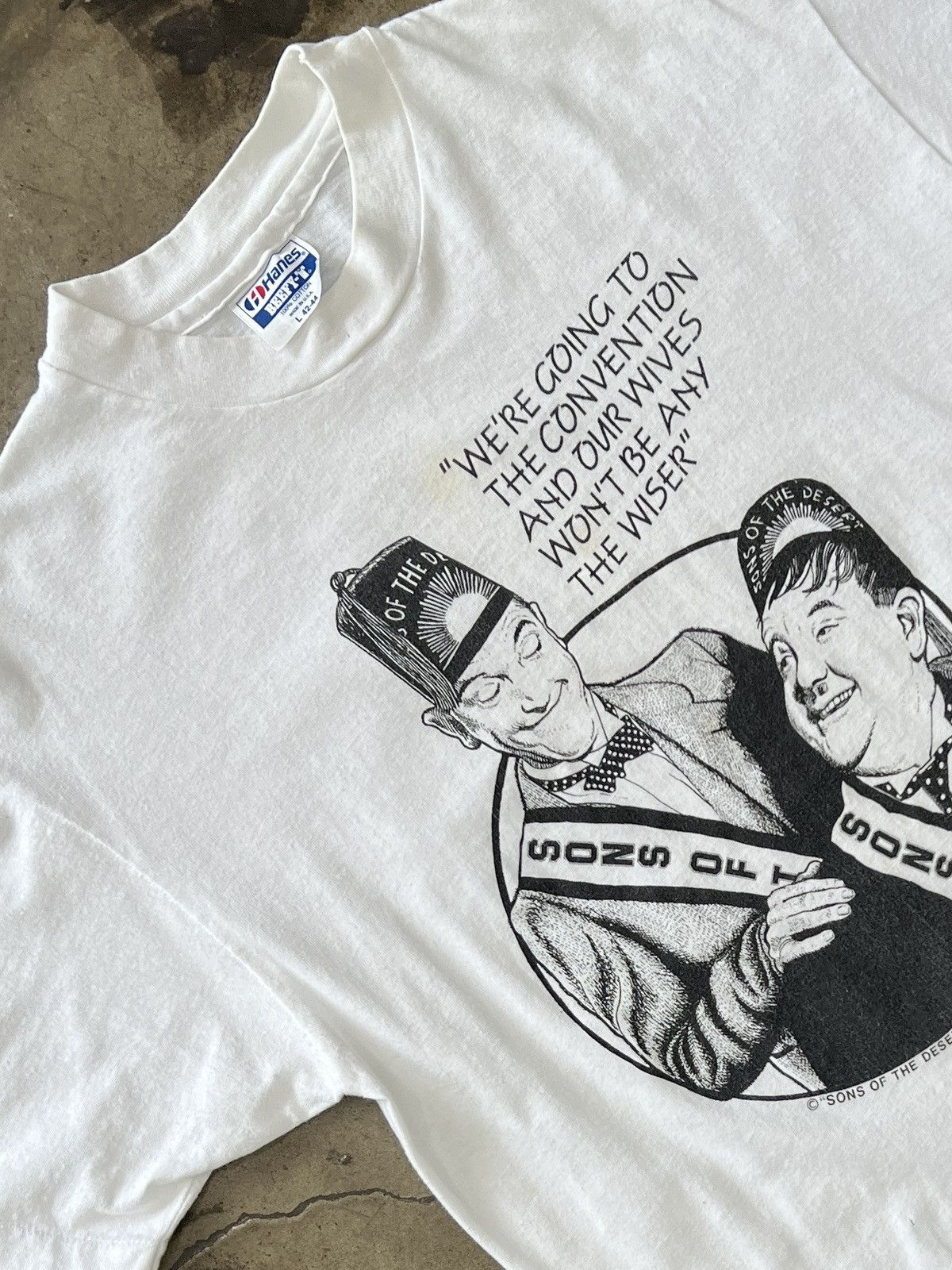Vintage Vintage Sons of the Desert Hardy and Laurel Comdey Tee Large Size US L / EU 52-54 / 3 - 1 Thumbnail
