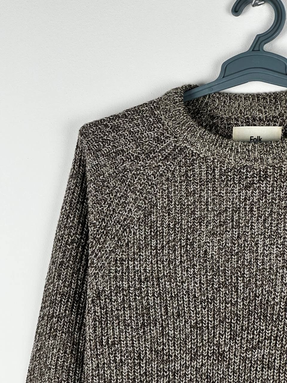 Designer × Folk Folk Wool Blend Heavy Knitted Raglan Sweater Size L Size US L / EU 52-54 / 3 - 4 Thumbnail