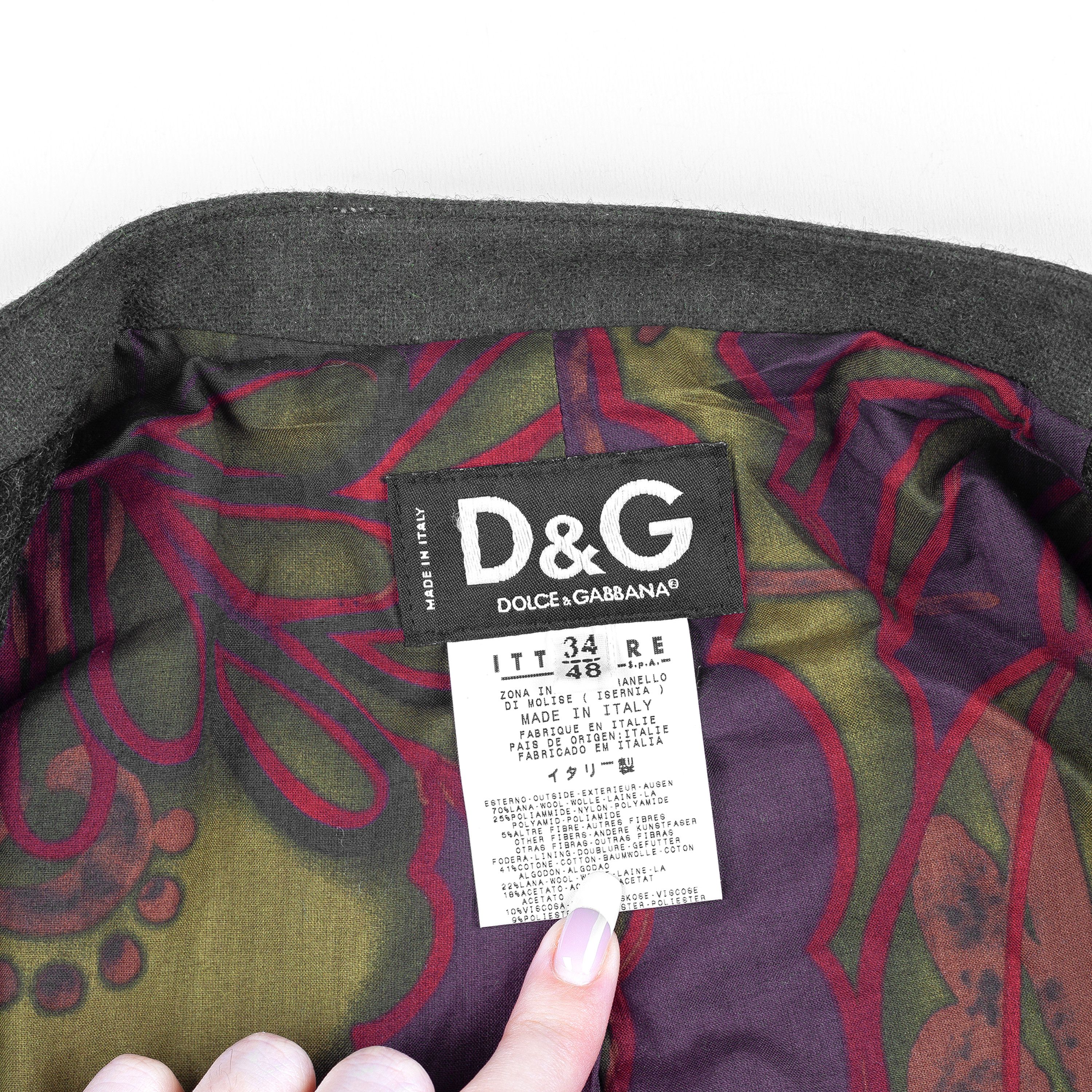 Dolce & Gabbana Dolce & Gabbana Vintage Austrian Gray Wool Jacket (M) Size M / US 6-8 / IT 42-44 - 5 Thumbnail