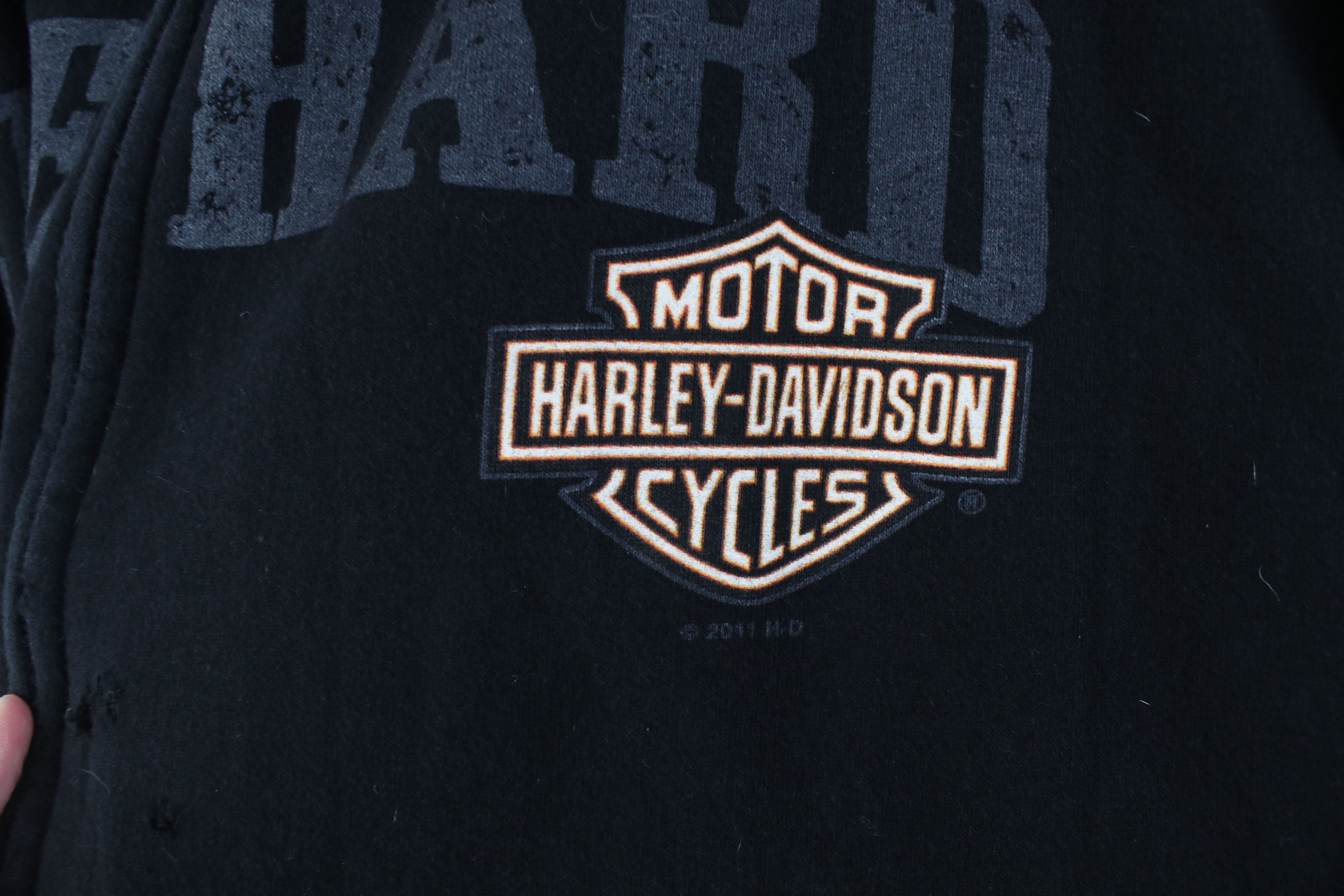 Harley Davidson Vintage Harley Davidson Ride Hard Full Zip Sweatshirt Jacket Size US L / EU 52-54 / 3 - 5 Thumbnail