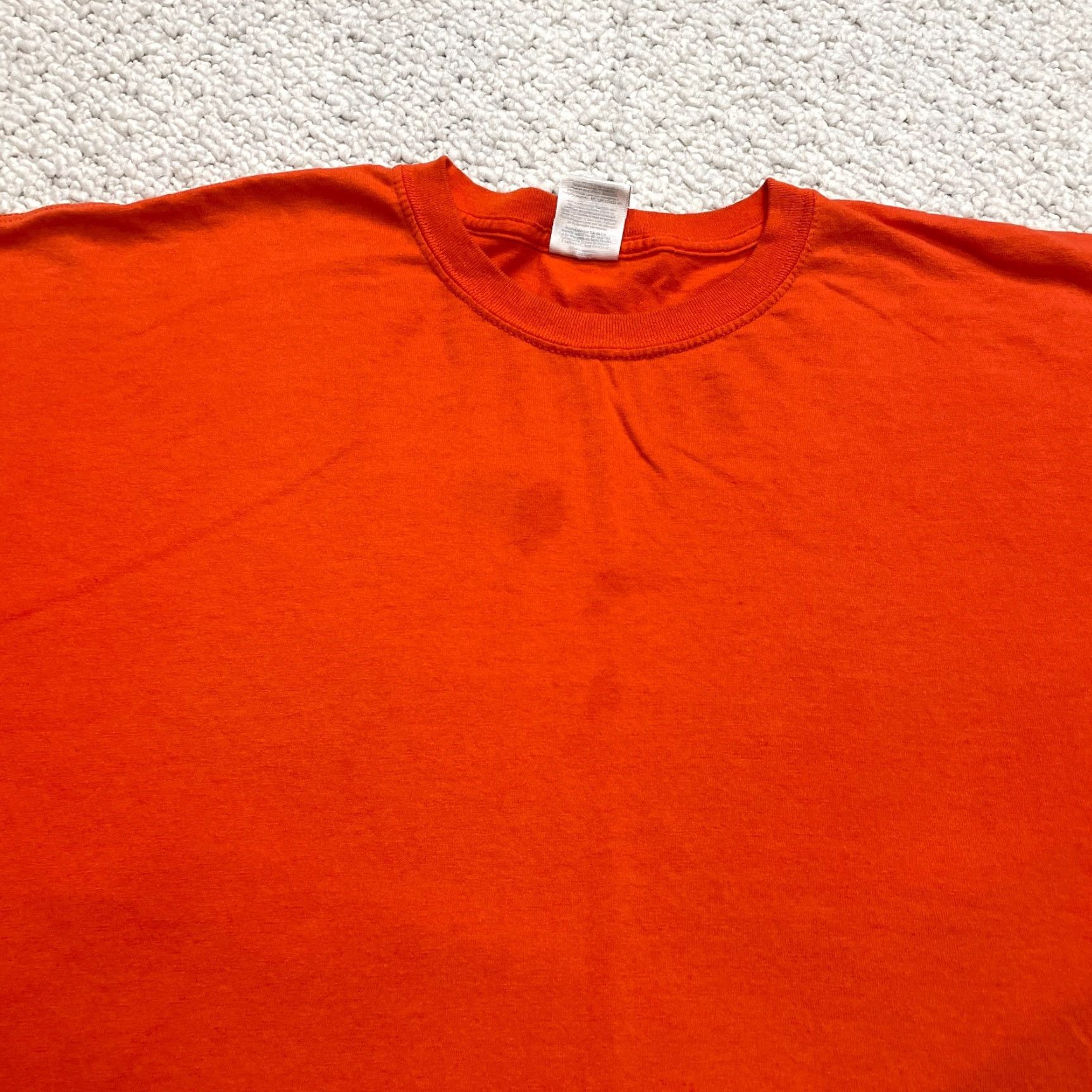 Jerzees JERZEES Shirt Adult 2XL Orange Solid Heavyweight Crew Neck Cotton Blend Jersey Short Sleeve T-Shirt Size US XXL / EU 58 / 5 - 4 Thumbnail