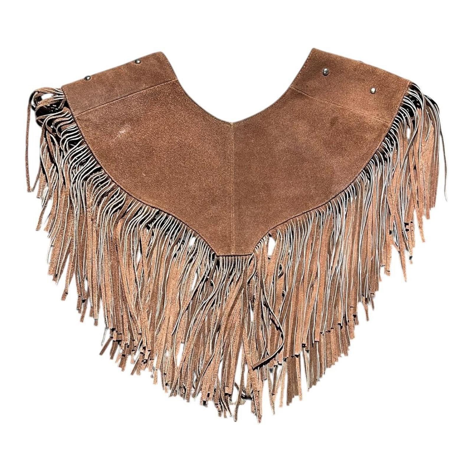 Other Vintage Chasser Suede Leather Mexico Shawl Size ONE SIZE - 3 Thumbnail
