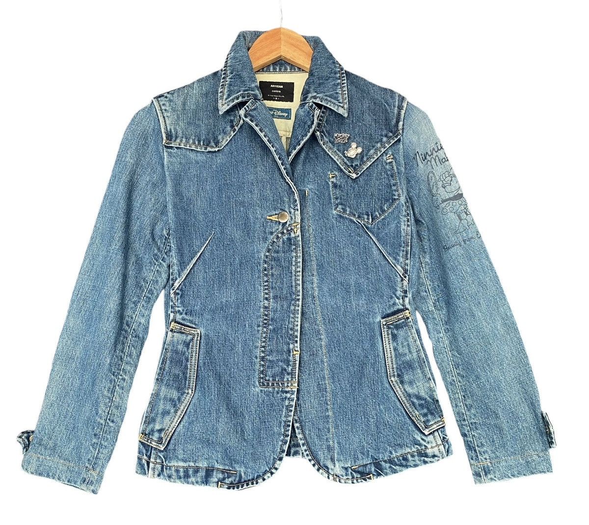 Vtg ARTISAN WALT DISNEY Denim Jacket