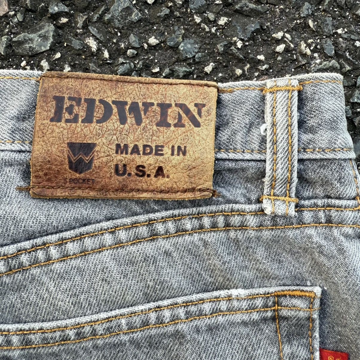 Edwin VINTAGE EDWIN USA FADED BLACK JEAN DENIM PANTS Size US 32 / EU 48 - 14 Thumbnail