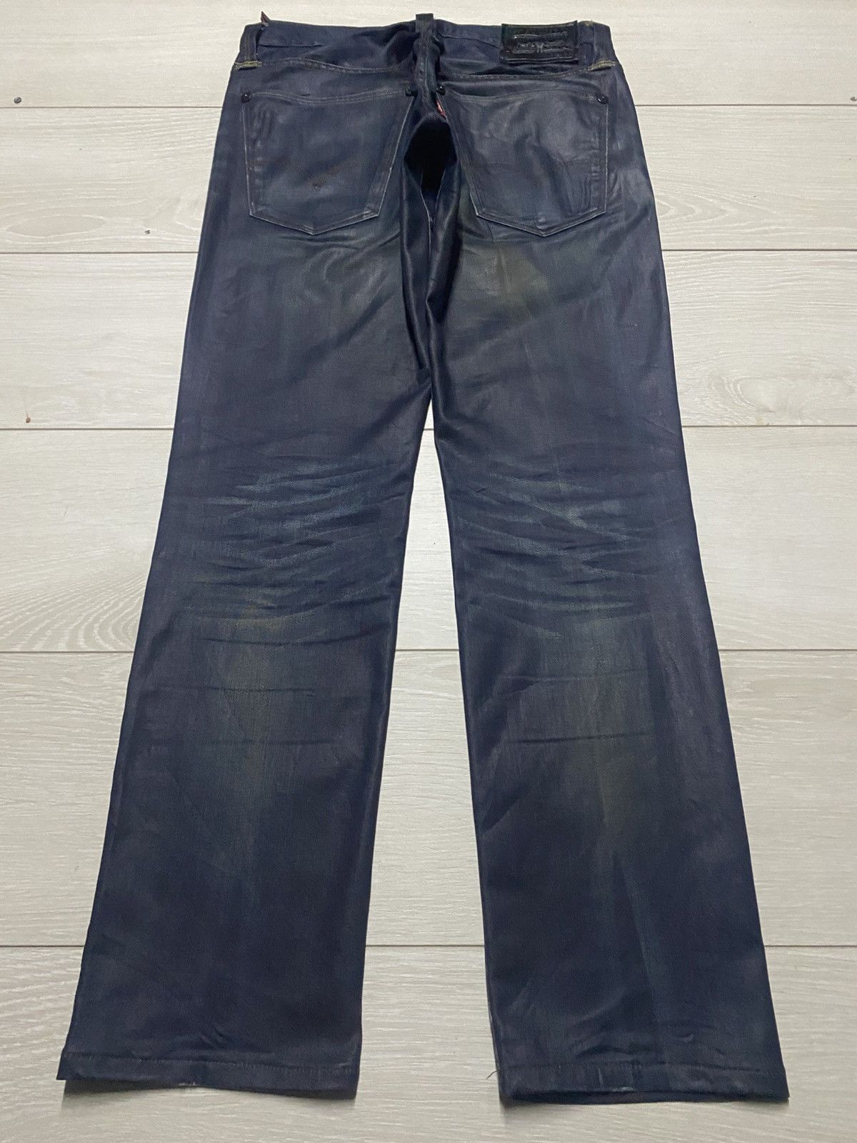 Levi's Levis Y2K Black Denim Distressed Slim Fit Jeans Size US 30 / EU 46 - 2 Thumbnail