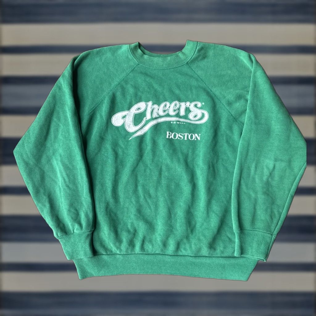 Vintage VINTAGE Cheers Boston Sitcom TV Promo Crewneck Sweatshirt Small Green Graphic Print Mens 90s Pullover Crew Neck Size US S / EU 44-46 / 1 - 1 Thumbnail