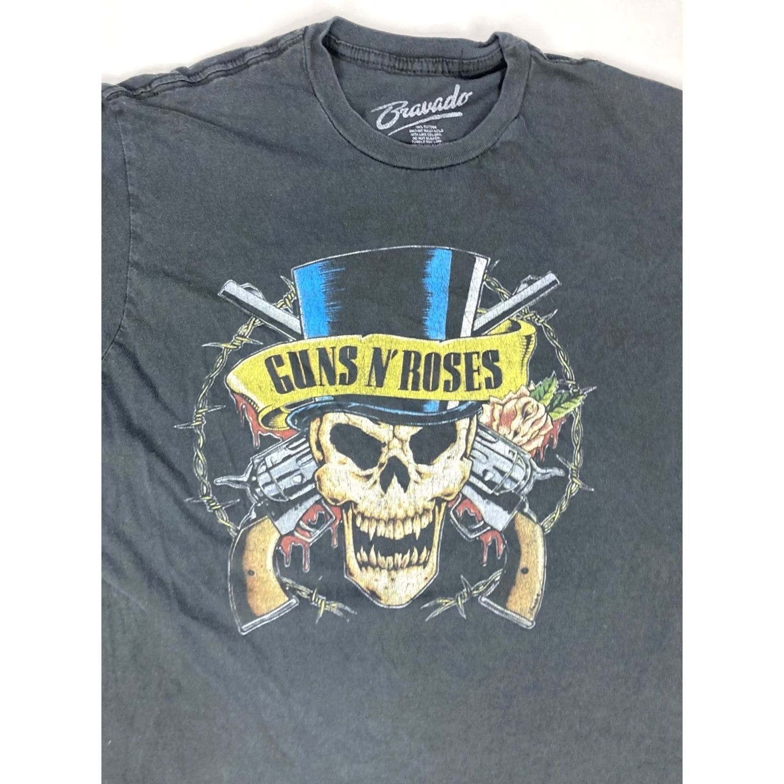Bravado Guns N Rose Suicide Skull Retro Graphic T-shirt Men Large Black Bravado Cotton Crew Neck Short Sleeve Size US L / EU 52-54 / 3 - 2 Thumbnail