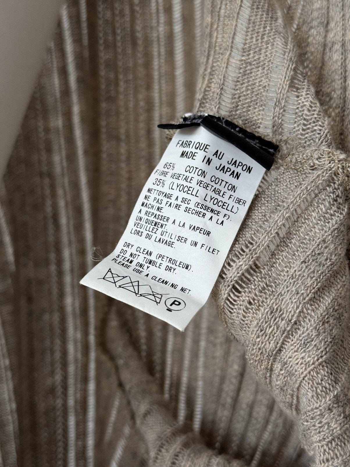 Japanese Brand × Y's × Yohji Yamamoto Vintage 00s Y’s by Yohji Yamamoto Women’s Knit Wrap Cardigan Size S / US 4 / IT 40 - 8 Thumbnail