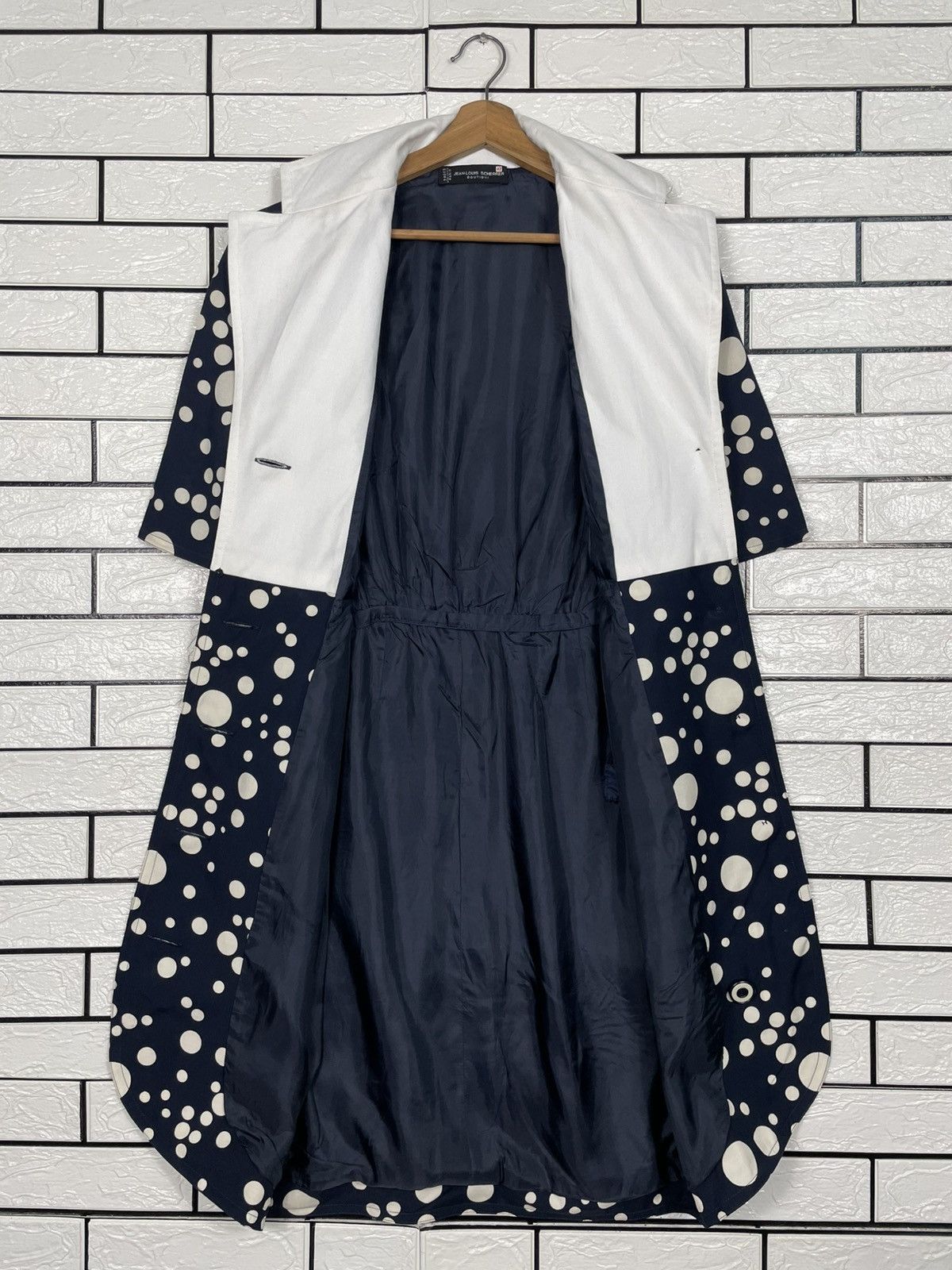 Jean-Louis Scherrer Vintage 80s Jean Louis Scherrer Polka Dot Design Dress Size M / US 6-8 / IT 42-44 - 12 Thumbnail