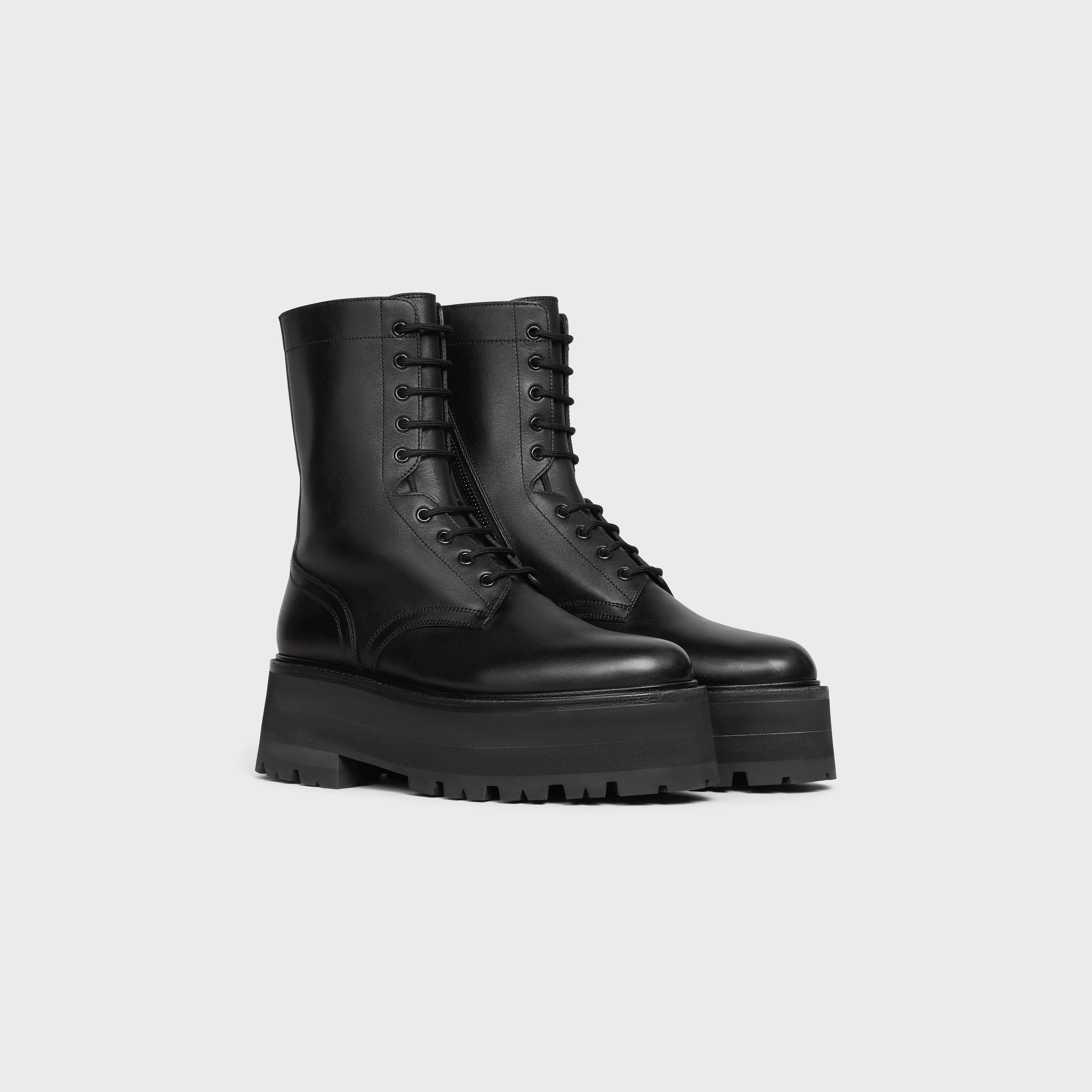 Celine o1bcso1str0824 Bulky Maxx Lace-up Boots in Black Size US 6 / EU 39 - 2 Thumbnail