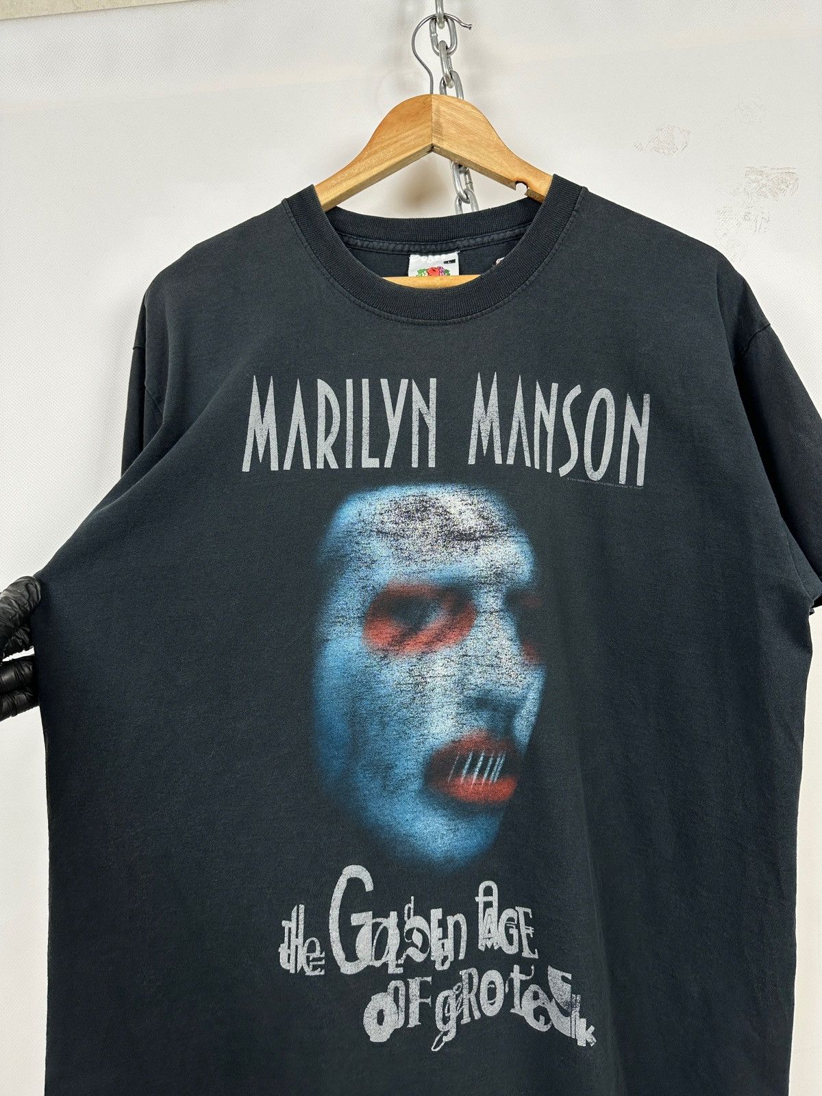 Band Tees 2003 Vintage Marilyn Manson The Golden Age of Grotesque Size US L / EU 52-54 / 3 - 9 Thumbnail