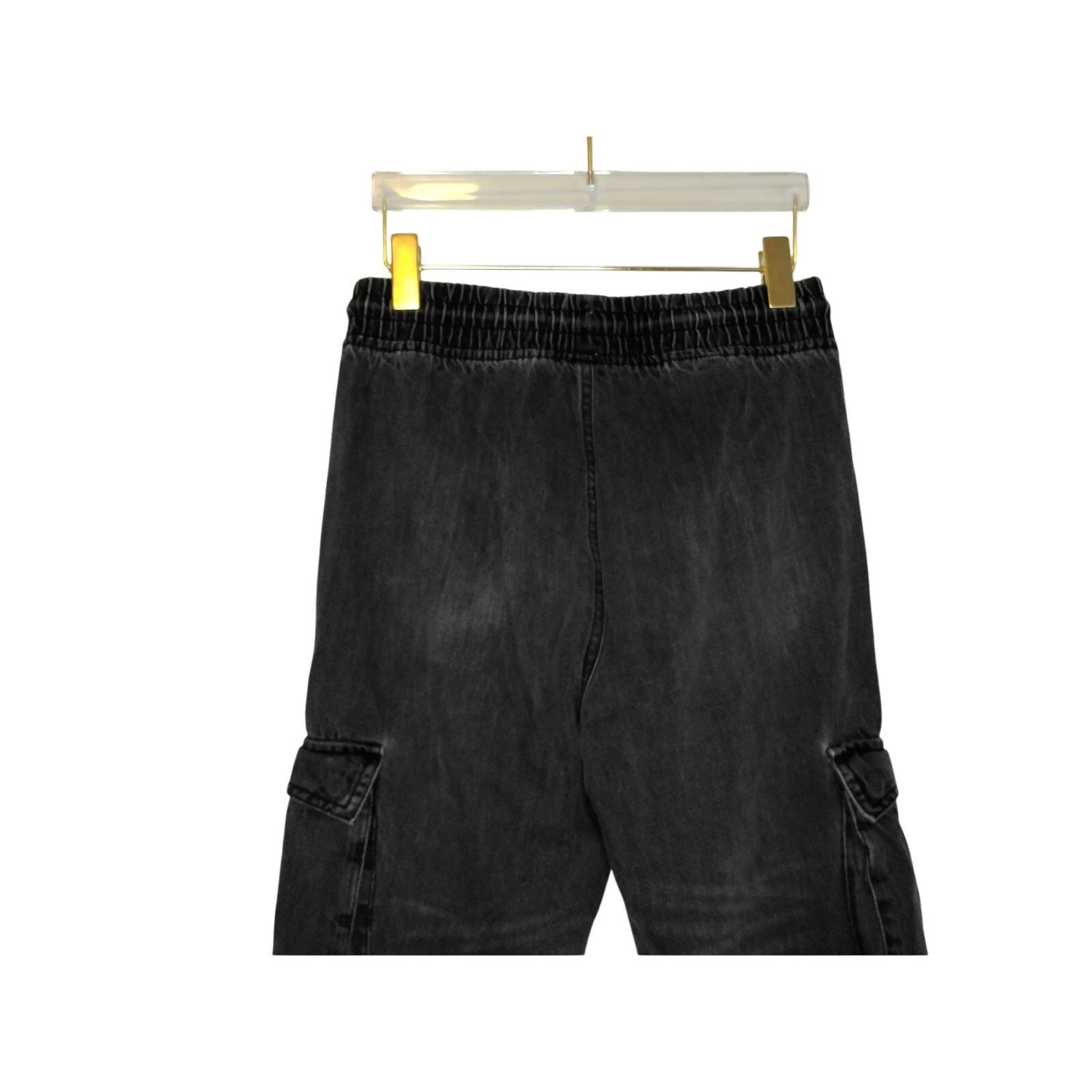 Other BlueNotes Denim Black High Rise Jogger Jeans Distressed Y2K Size 28" / US 6 / IT 42 - 5 Thumbnail