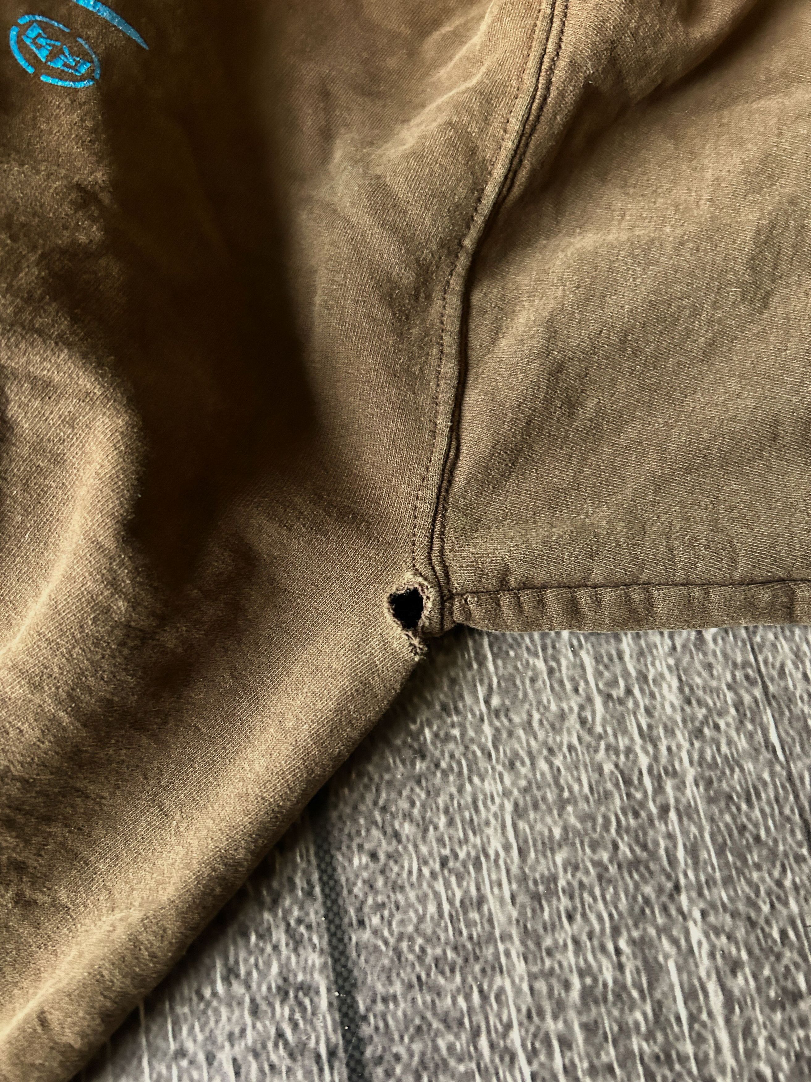 Other Rough Brown Hoodie Blue Script Logo Pullover Streetwear Size US M / EU 48-50 / 2 - 12 Thumbnail