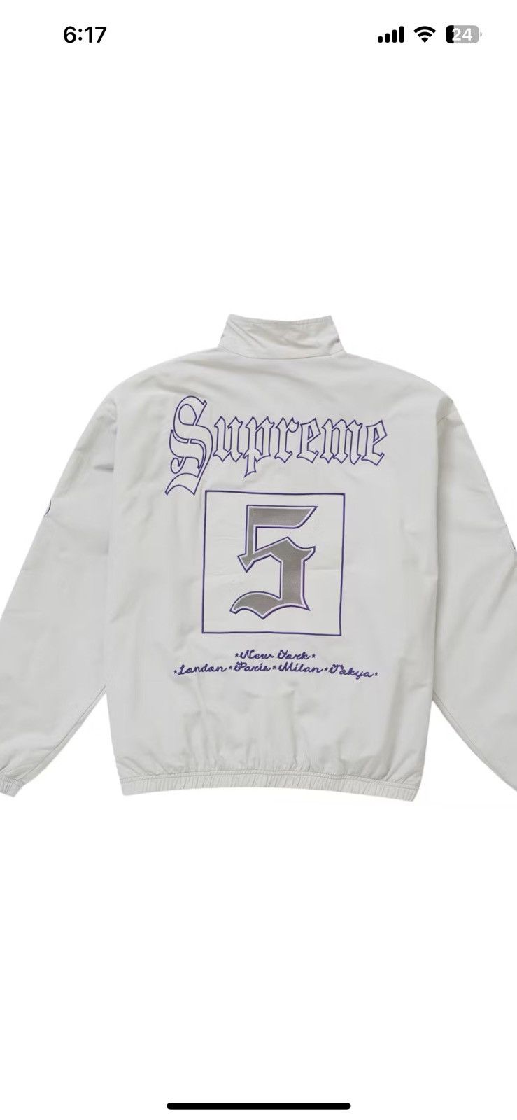 Supreme Supreme Old English Track Jacket Size US XXL / EU 58 / 5 - 11 Thumbnail