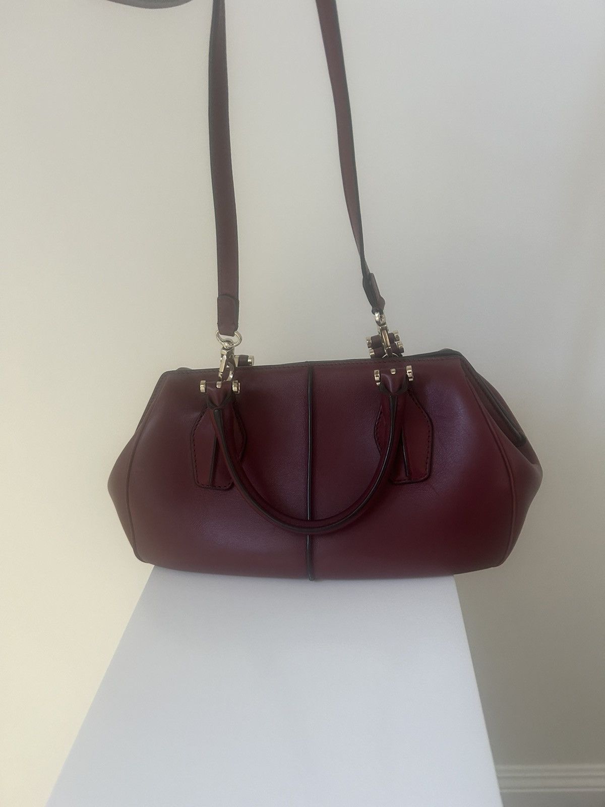 Tod's *VINTAGE* Tod’s maroon luxury tote bag Size ONE SIZE - 1 Thumbnail