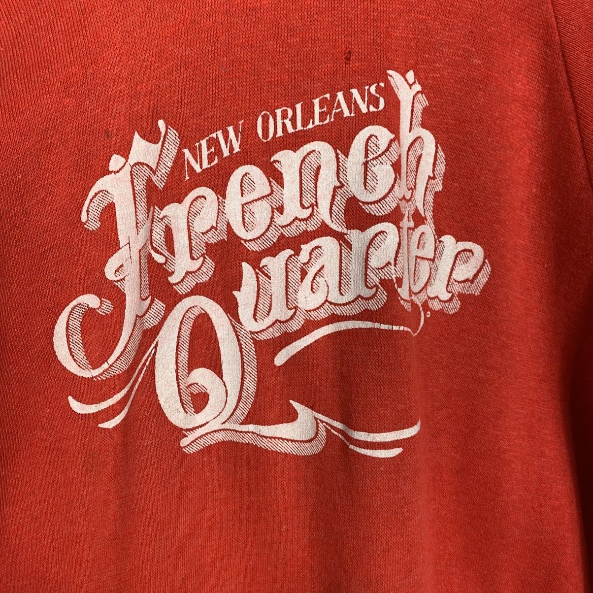 Vintage Vintage 80s New Orleans French Quarter Red Pullover Hoodie Size US S / EU 44-46 / 1 - 13 Thumbnail