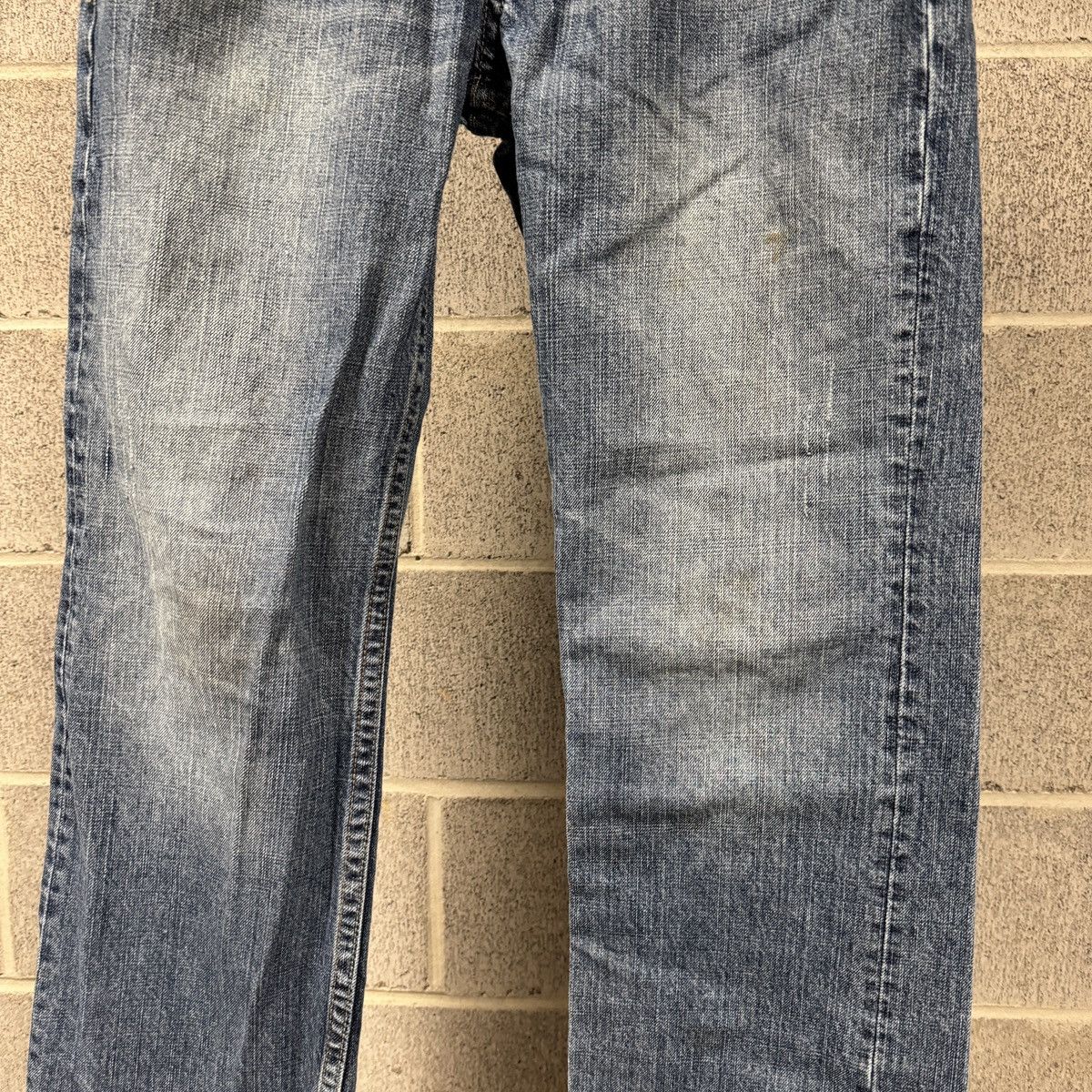 Vintage Y2K Baggy Embroidered Distressed Faded Jeans ERD Grunge Size US 30 / EU 46 - 3 Thumbnail