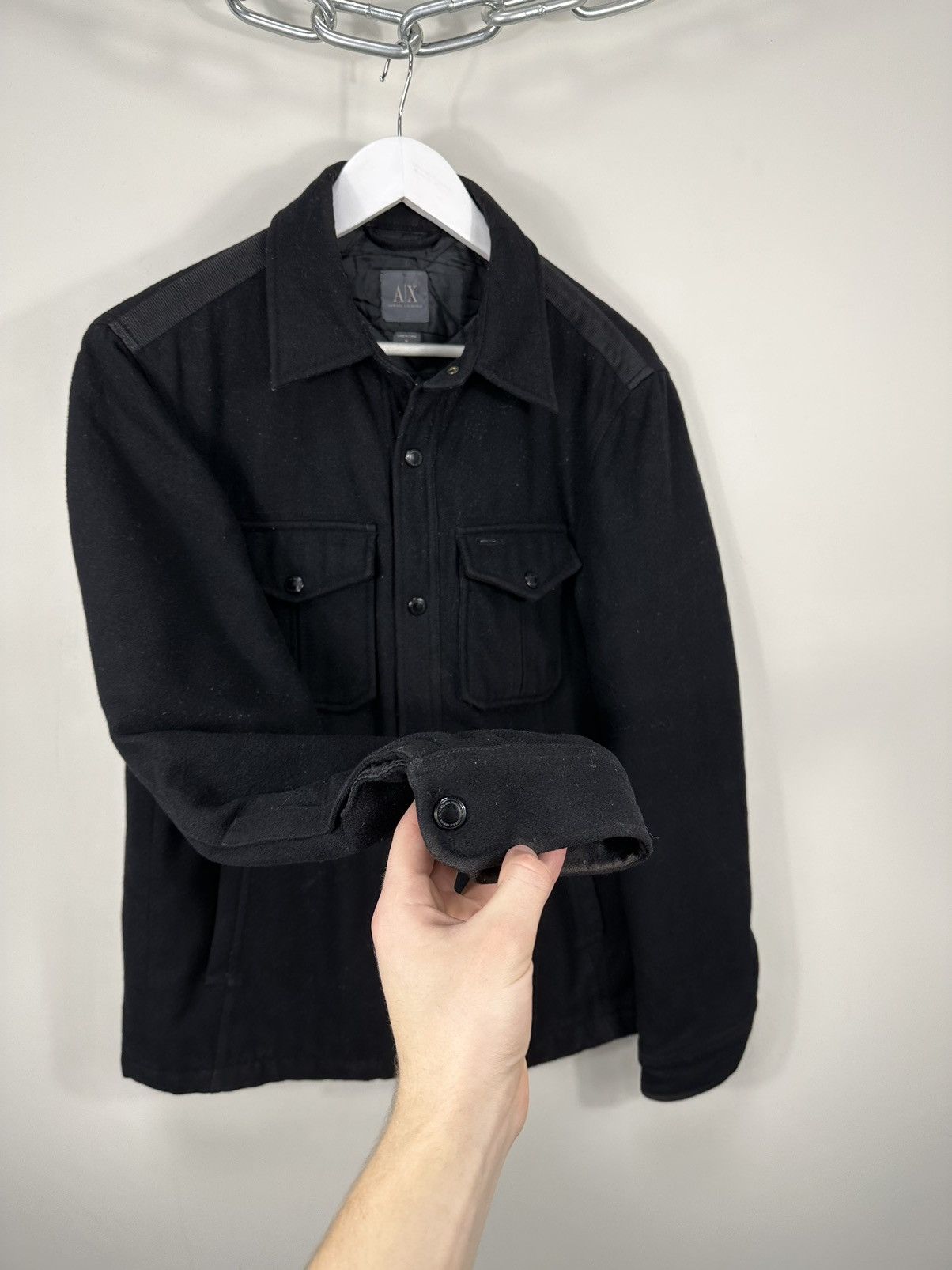 Armani Exchange Vintage Armani Exchange Luxury Designer Archival Wool Jacket Size US M / EU 48-50 / 2 - 7 Thumbnail