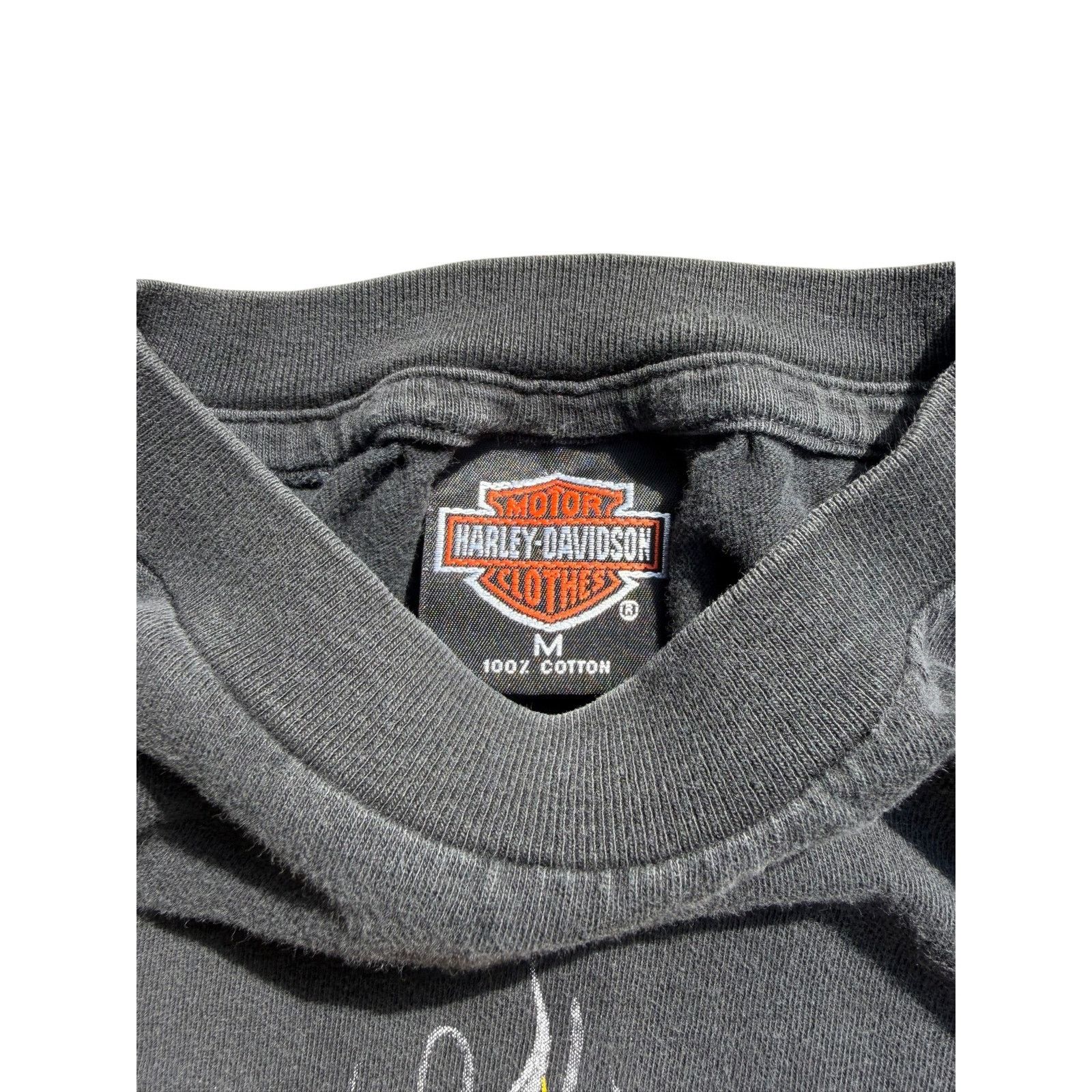 Harley Davidson Vintage Faded Harley Davidson Flame Bar & Shield Tee Size US XL / EU 56 / 4 - 5 Thumbnail