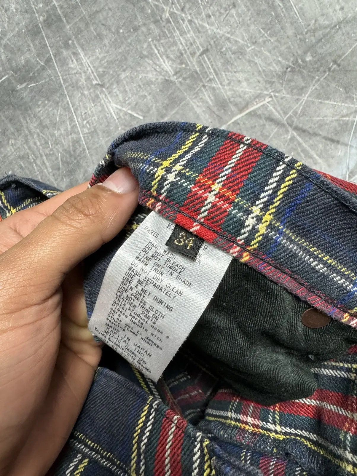 Kapital 11oz Tartan Check 5P Monkey Cisco Pants Size US 30 / EU 46 - 11 Thumbnail