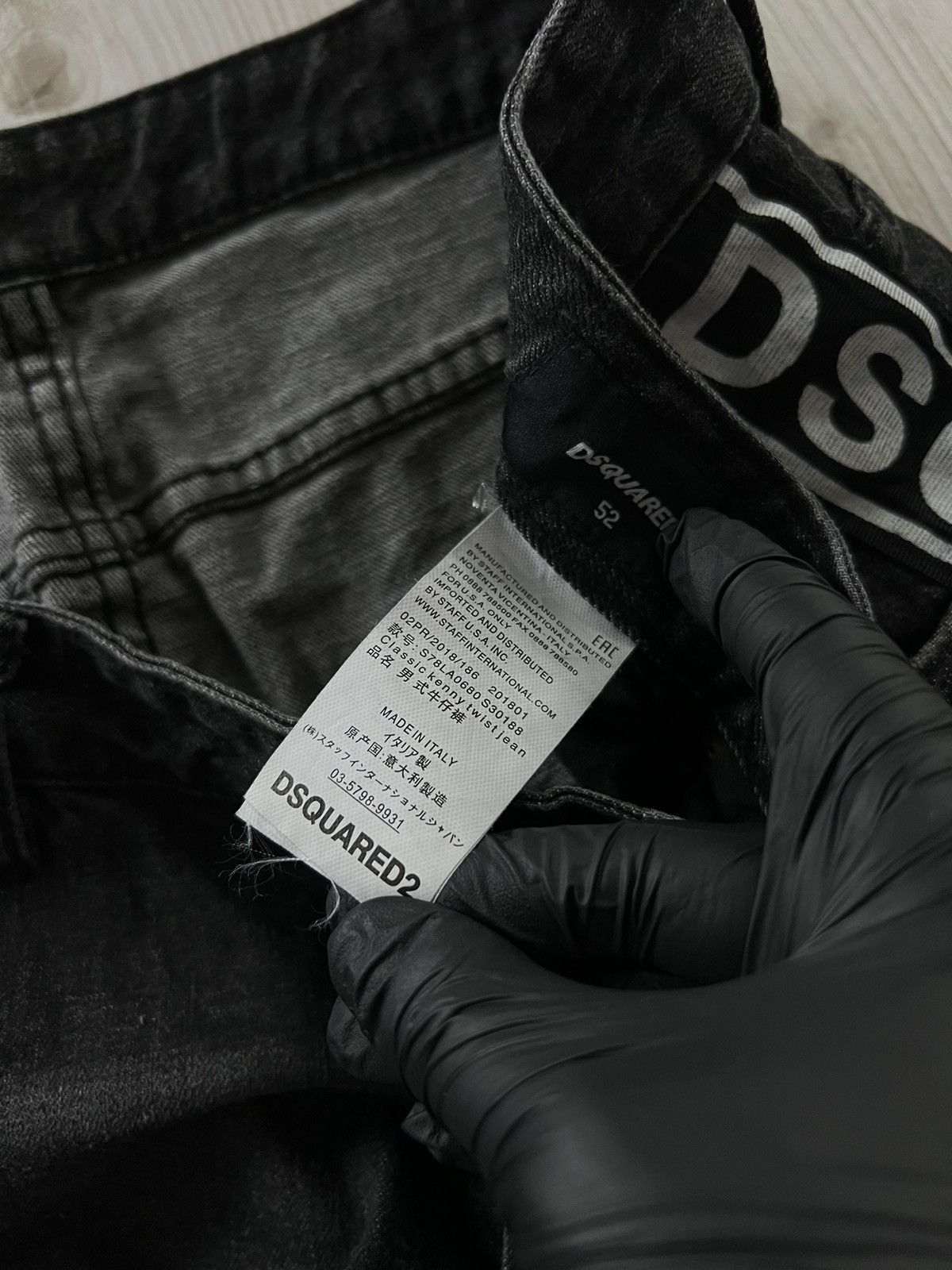 Dsquared2 DSQUARED2 Size 52 Black Distressed Denim Button Fly Jeans Size US 36 / EU 52 - 17 Thumbnail
