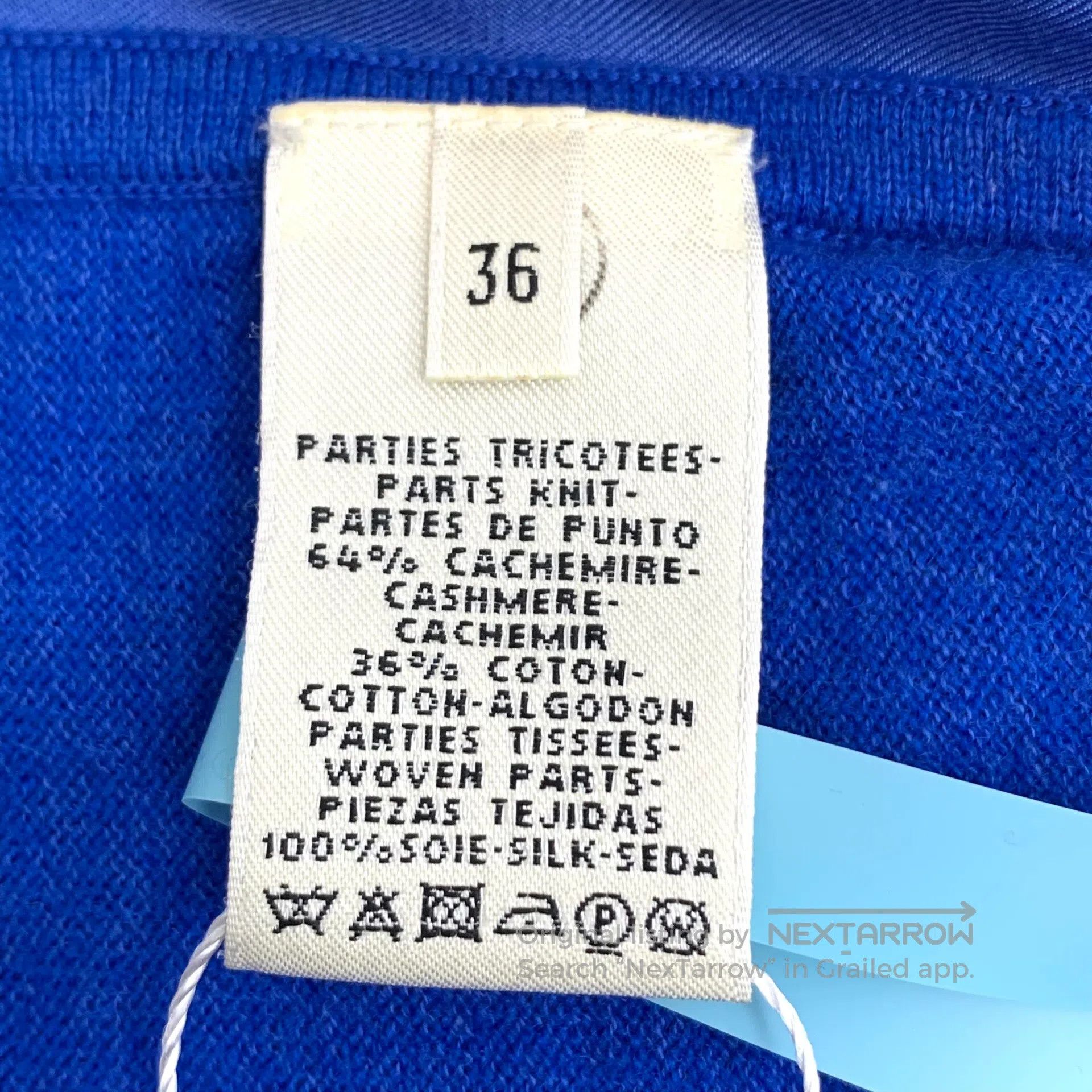 Hermes Hermes Dark Blue Carriage Print Patchwork Cashmere Round N Size XS / US 0-2 / IT 36-38 - 6 Thumbnail