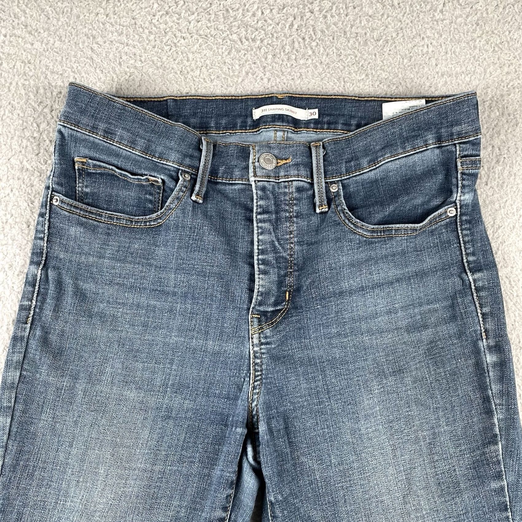 Levi's VINTAGE Levi’s Blue Denim Jeans 311 Shaping Skinny Women’s Size 30 EUC Size 30" / US 8 / IT 44 - 2 Thumbnail