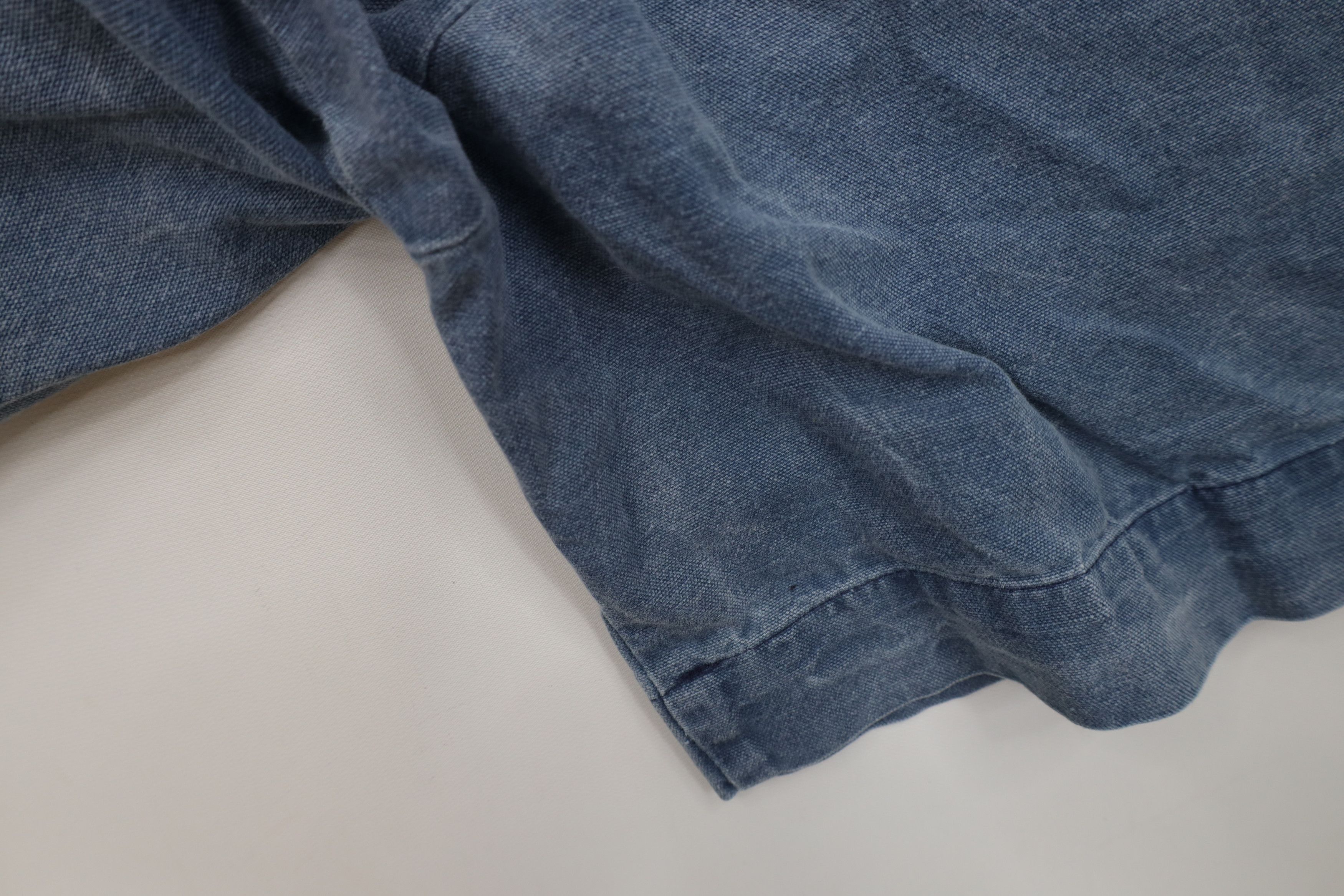 Vintage Vintage 90s Streetwear Stonewash Above Knee Shorts Blue Size US 36 / EU 52 - 7 Thumbnail