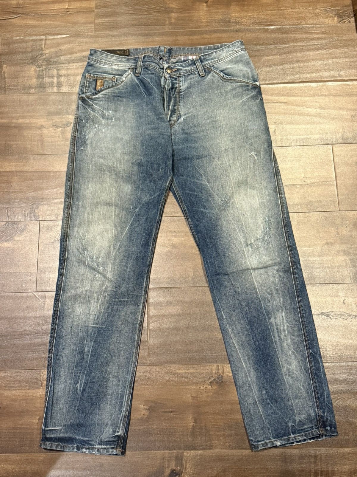 True Religion Marlboro Classics Faded Denim Jeans Size US 38 / EU 54 - 1 Thumbnail