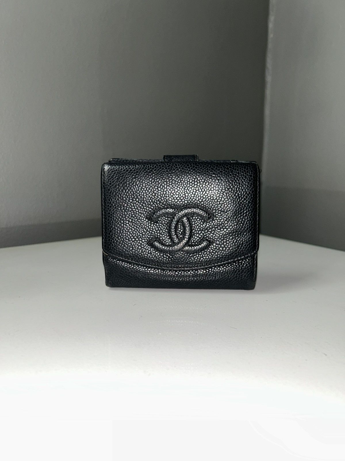 Chanel Chanel Caviar Leather Timeless CC Flap Compact Wallet Size ONE SIZE - 1 Thumbnail