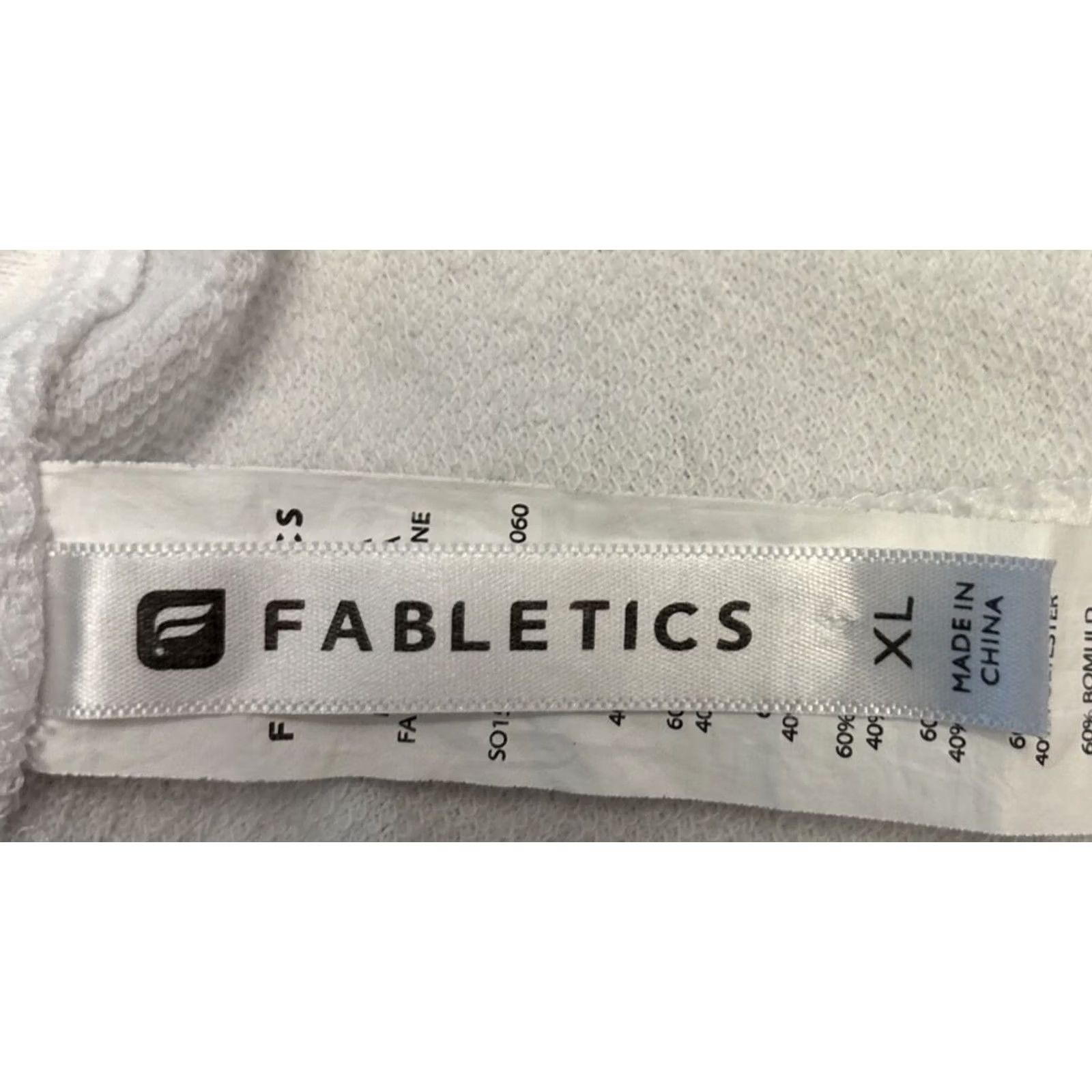 Fabletics Fabletics Shorts Womens XL White Women orange stripe Stretch Drawstring pockets Size 40" / US 18 - 3 Thumbnail