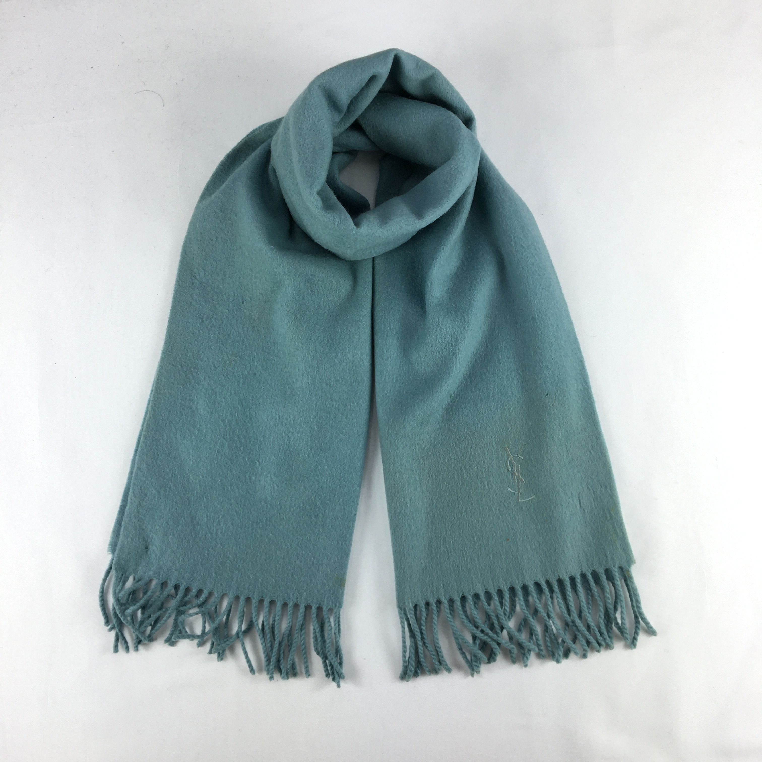 Japanese Brand Vintage Yves Saint Laurent Scarf Muffler YSL Wool Scarves-. Size ONE SIZE - 1 Thumbnail