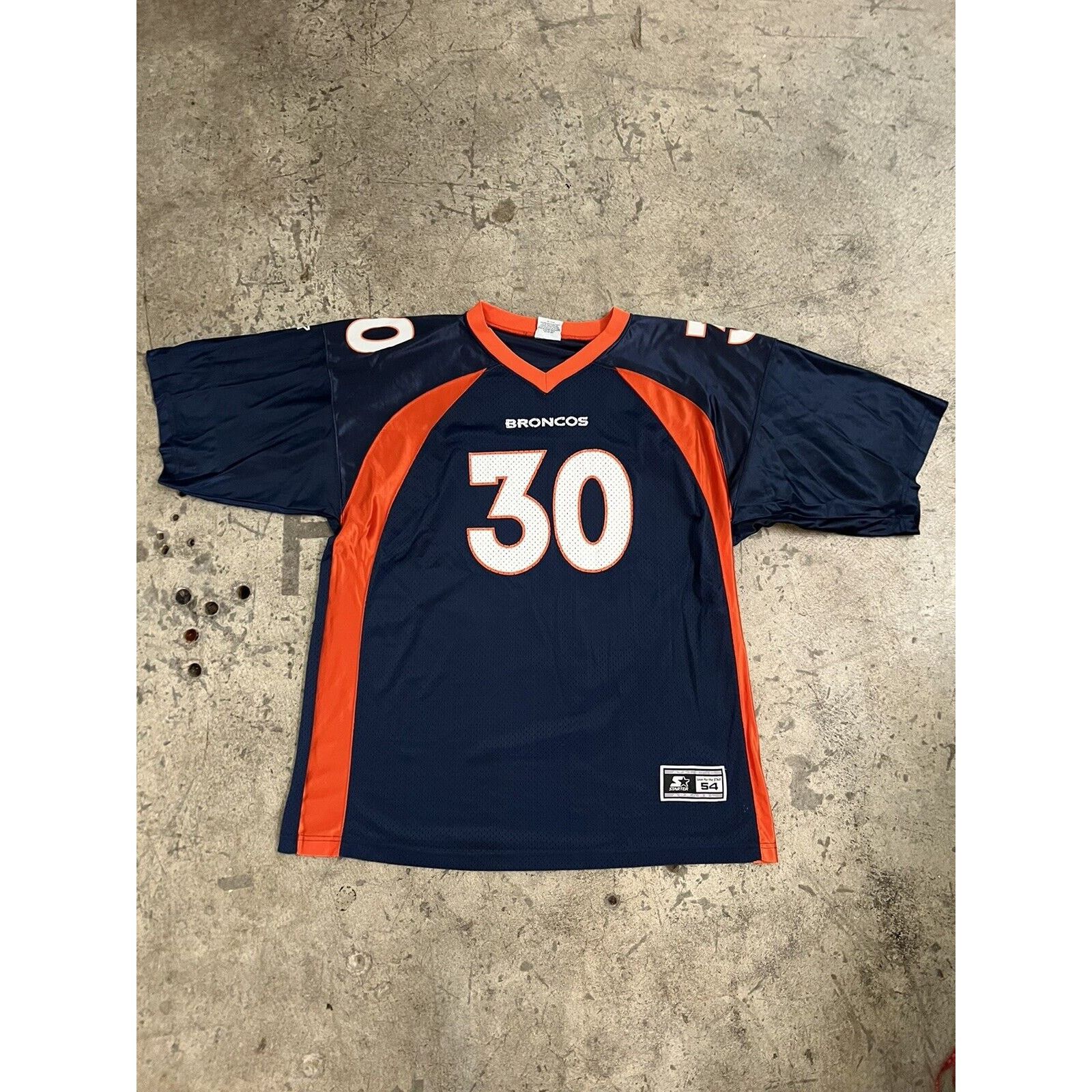 Starter Vintage STARTER Denver Broncos Football Jersey #30 (XXL) 54 Size US XXL / EU 58 / 5 - 1 Thumbnail