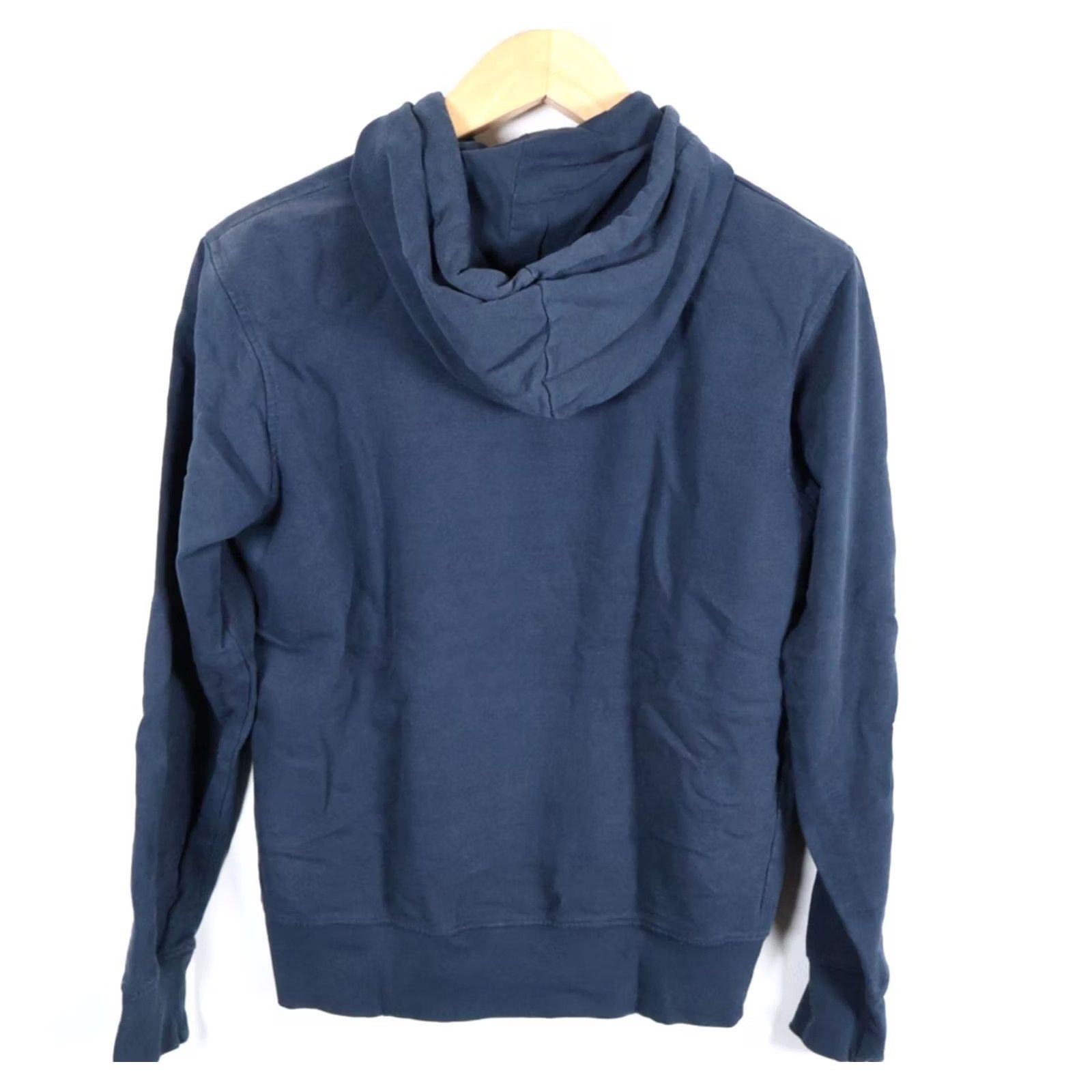 Kappa VINTAGE Kappa Hoodie Women's Medium Dark Blue Sweatshirt Pullover Drawstring Skater Logo Size M / US 6-8 / IT 42-44 - 2 Thumbnail