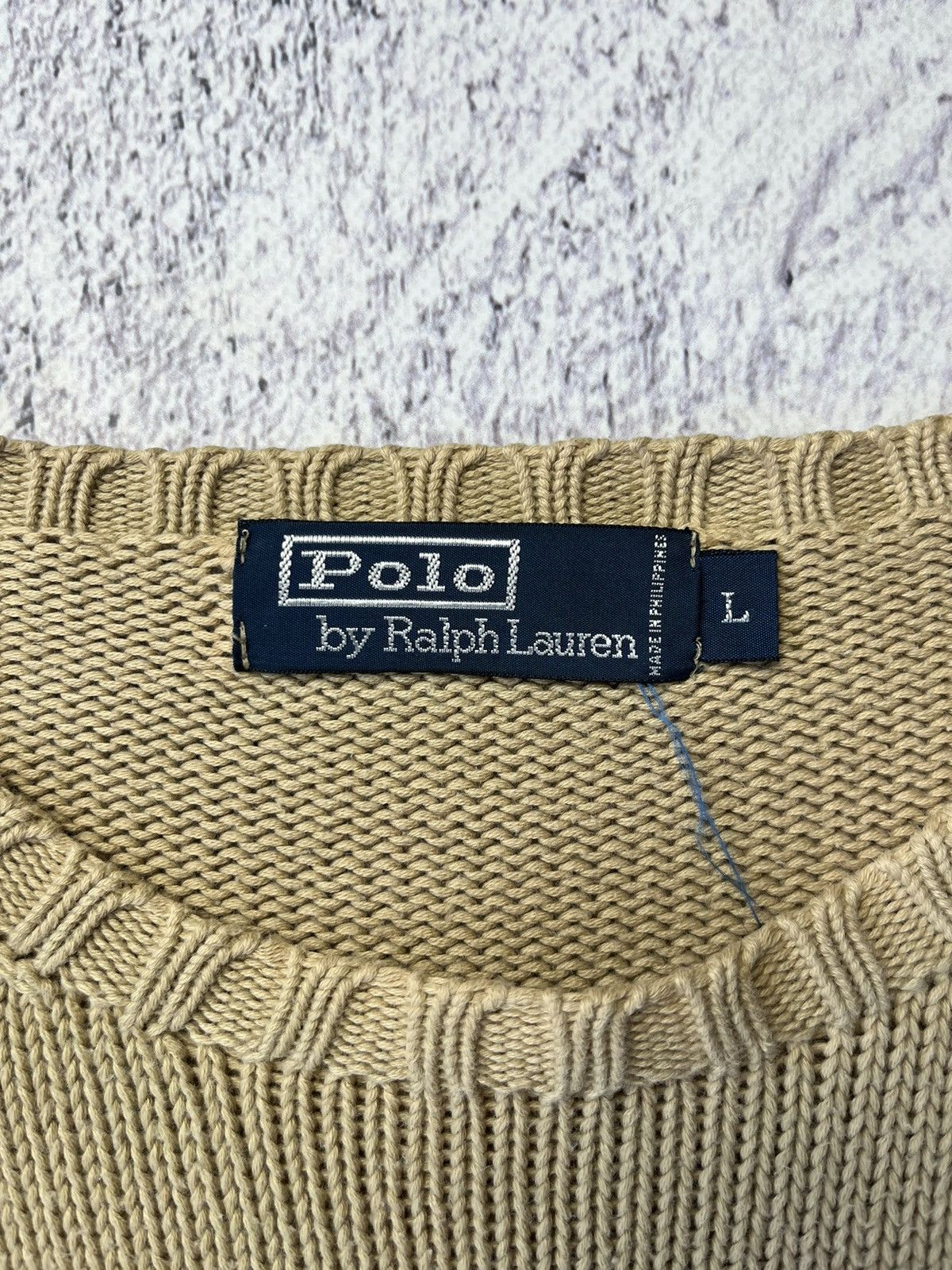 Polo Ralph Lauren Mens Vintage Polo Ralph Lauren knitted Sweater luxury Size US L / EU 52-54 / 3 - 11 Thumbnail