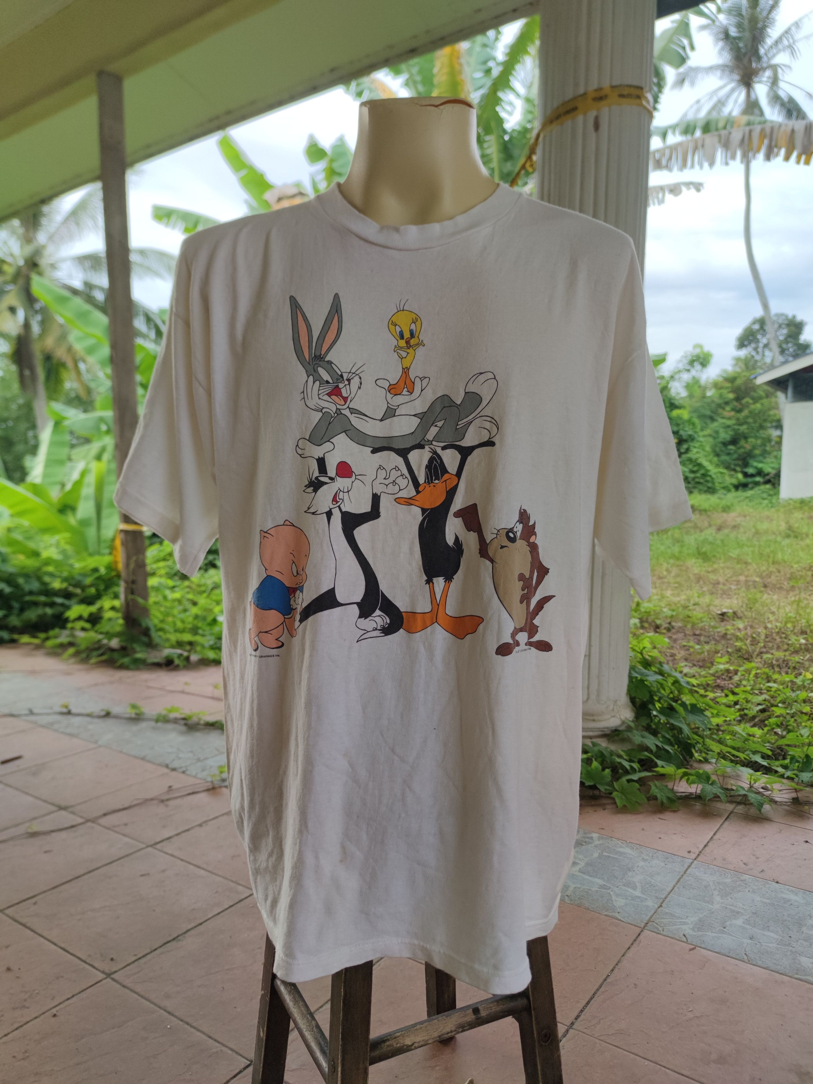 Warner Bros Vintage 1993 Warner Bros T Shirt Made in USA Size US L / EU 52-54 / 3 - 1 Thumbnail