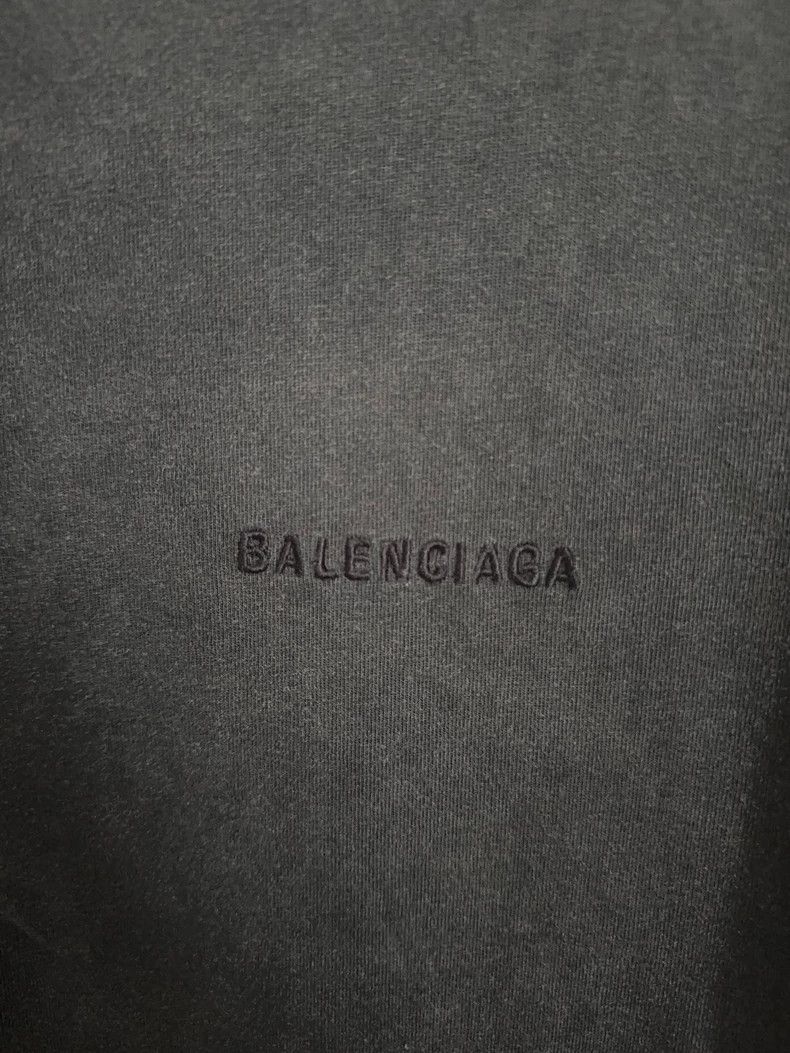 Balenciaga Balenciaga Solid color Logo embroidered round neck loose s Size US XS / EU 42 / 0 - 4 Thumbnail