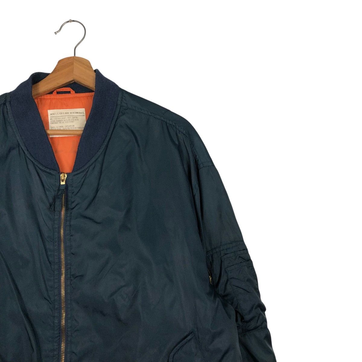 Japanese Brand 📌Vintage Fly Military Bomber Jacket Ma-1 Design Size US L / EU 52-54 / 3 - 7 Thumbnail