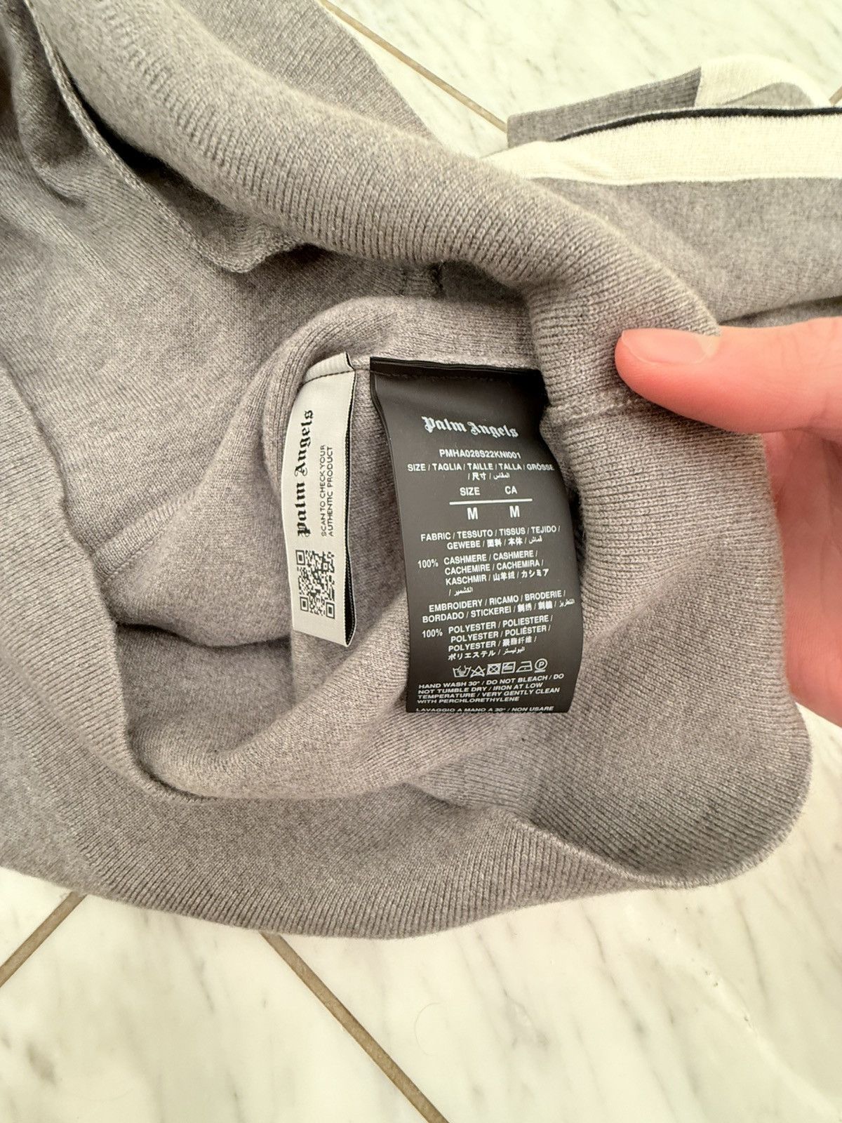 Palm Angels Palm Angels Track Jacket Cashmere Gray M Size US M / EU 48-50 / 2 - 4 Thumbnail