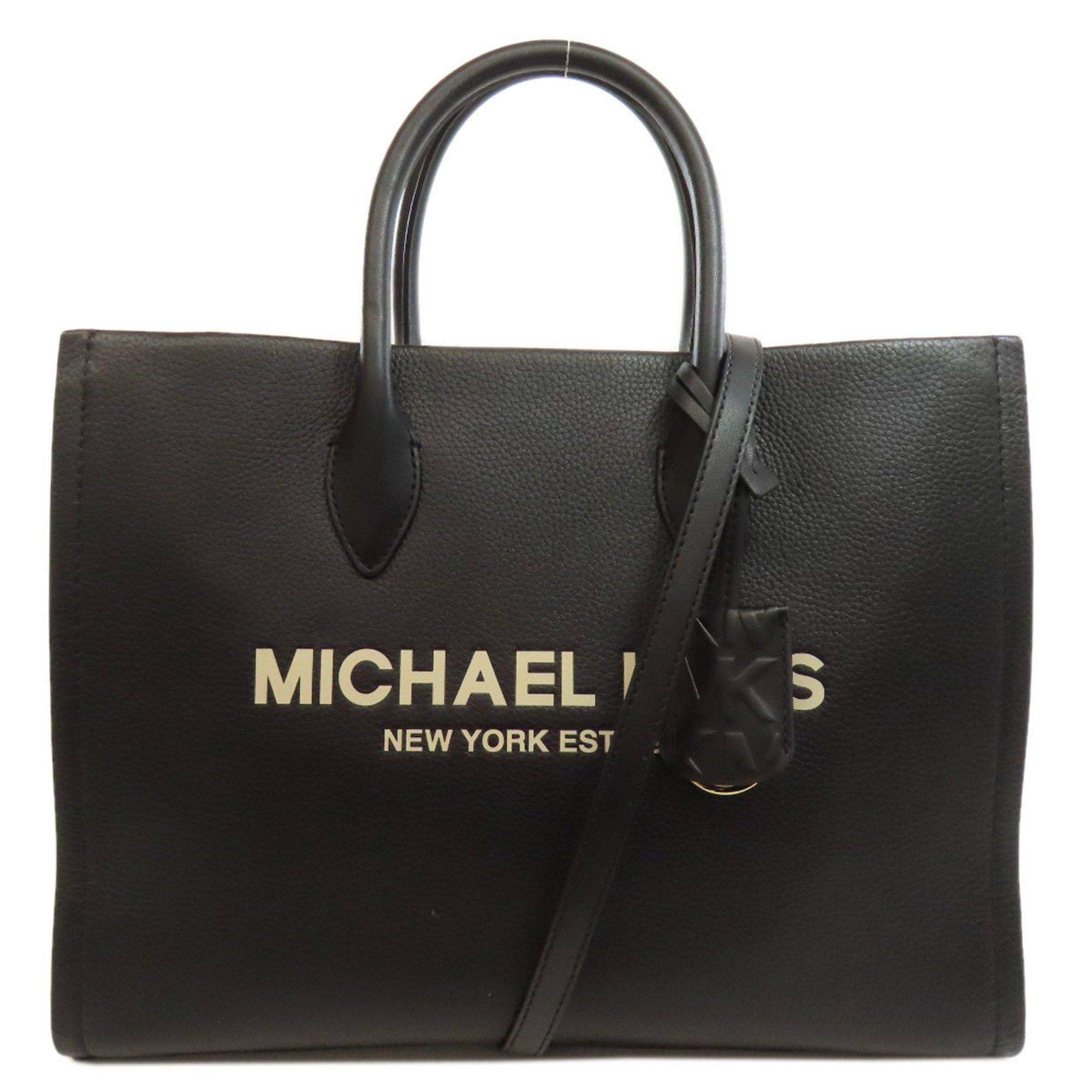 Michael Kors Leather Tote Bag For Women in Black