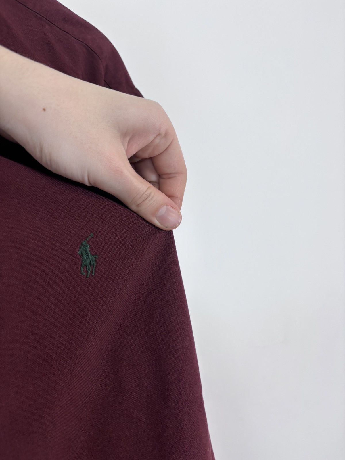 Ralph Lauren Ralph Lauren Men’s Slim Fit Burgundy Long Sleeve Shirt Size US XL / EU 56 / 4 - 5 Thumbnail