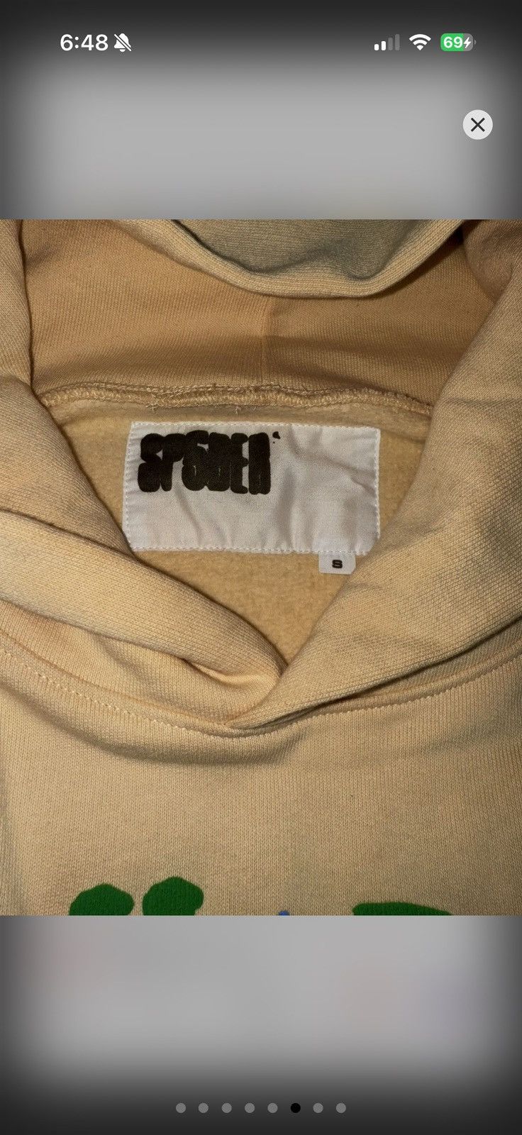 Sp5der Sp5der Cream OG Web V2 Hoodie Size US S / EU 44-46 / 1 - 4 Thumbnail