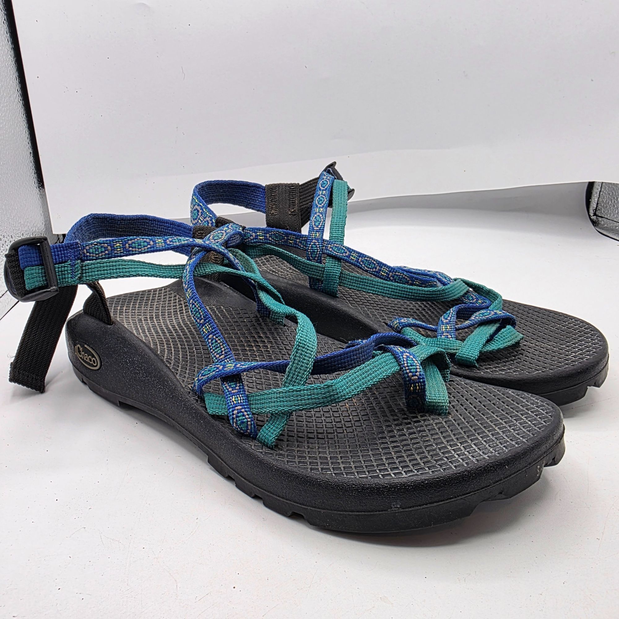 Chaco Chaco ZX2 Vibram Yampa Unaweep Womens Size 9 Black Blue Gree Size US 9 / IT 39 - 1 Thumbnail